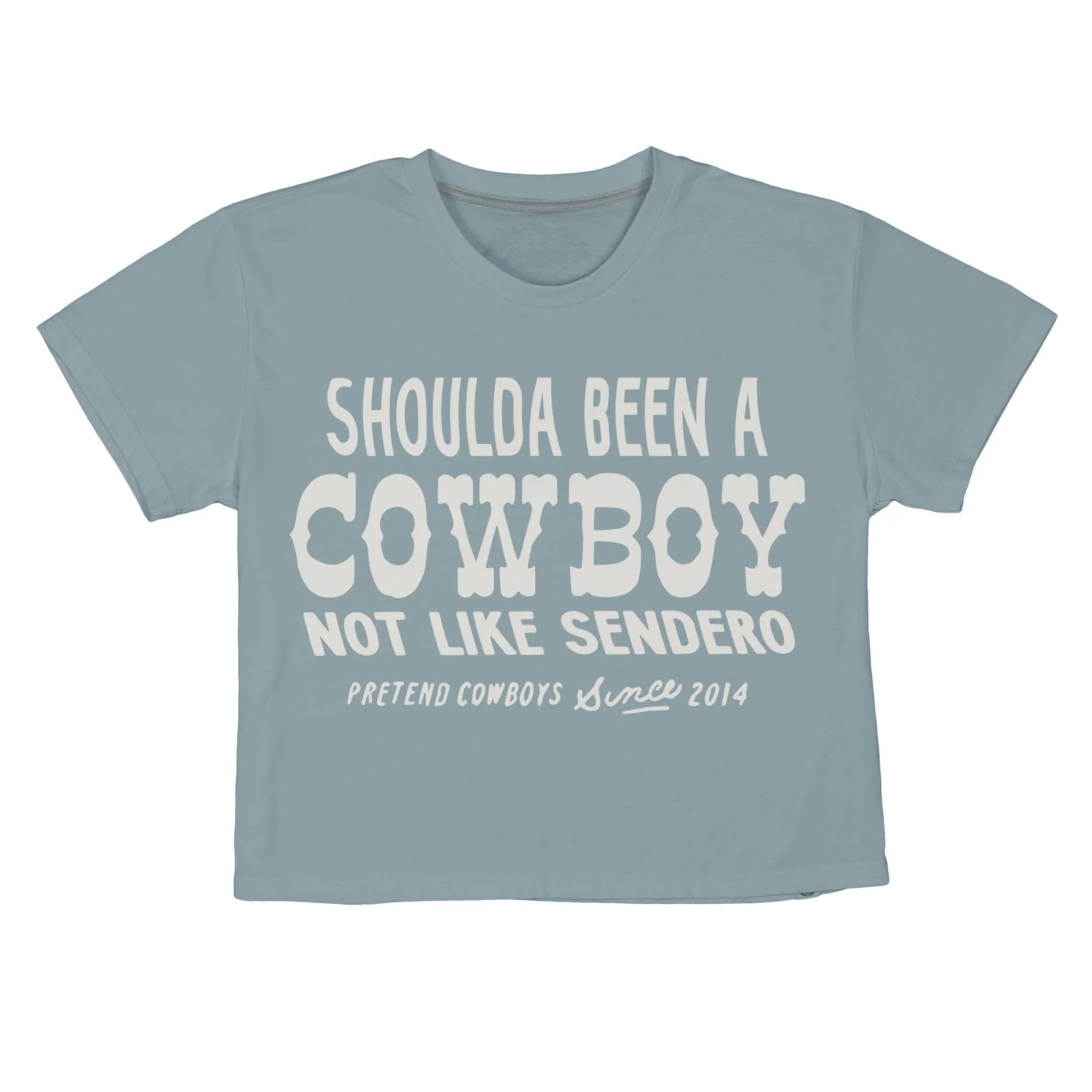 Shoulda Been A Cowboy Boxy Tee - Burgundy sold by Sendero Provisions CO product image thumbnail 3