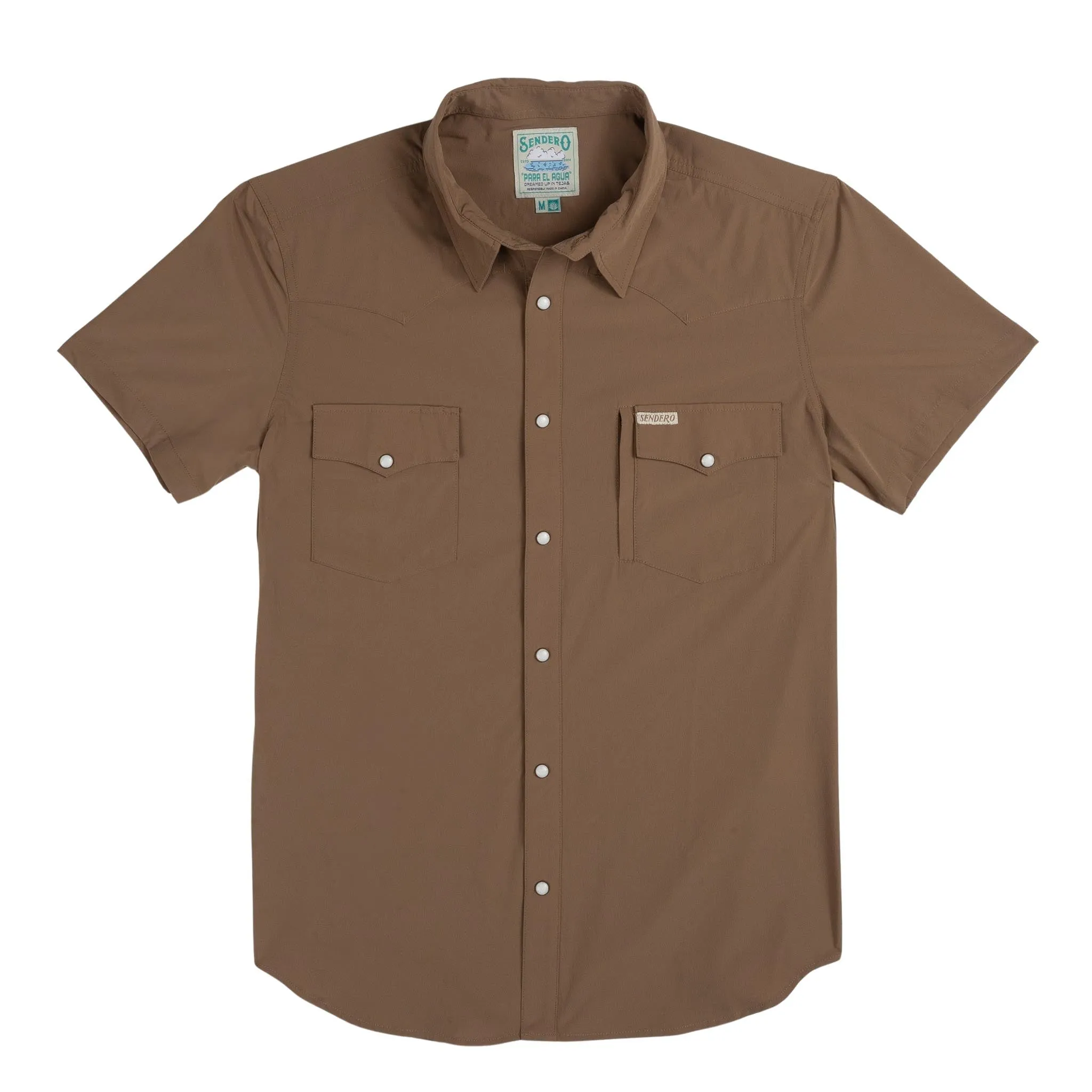 Confluence Tech Short Sleeve Shirt - Light Brown sold by Sendero Provisions CO