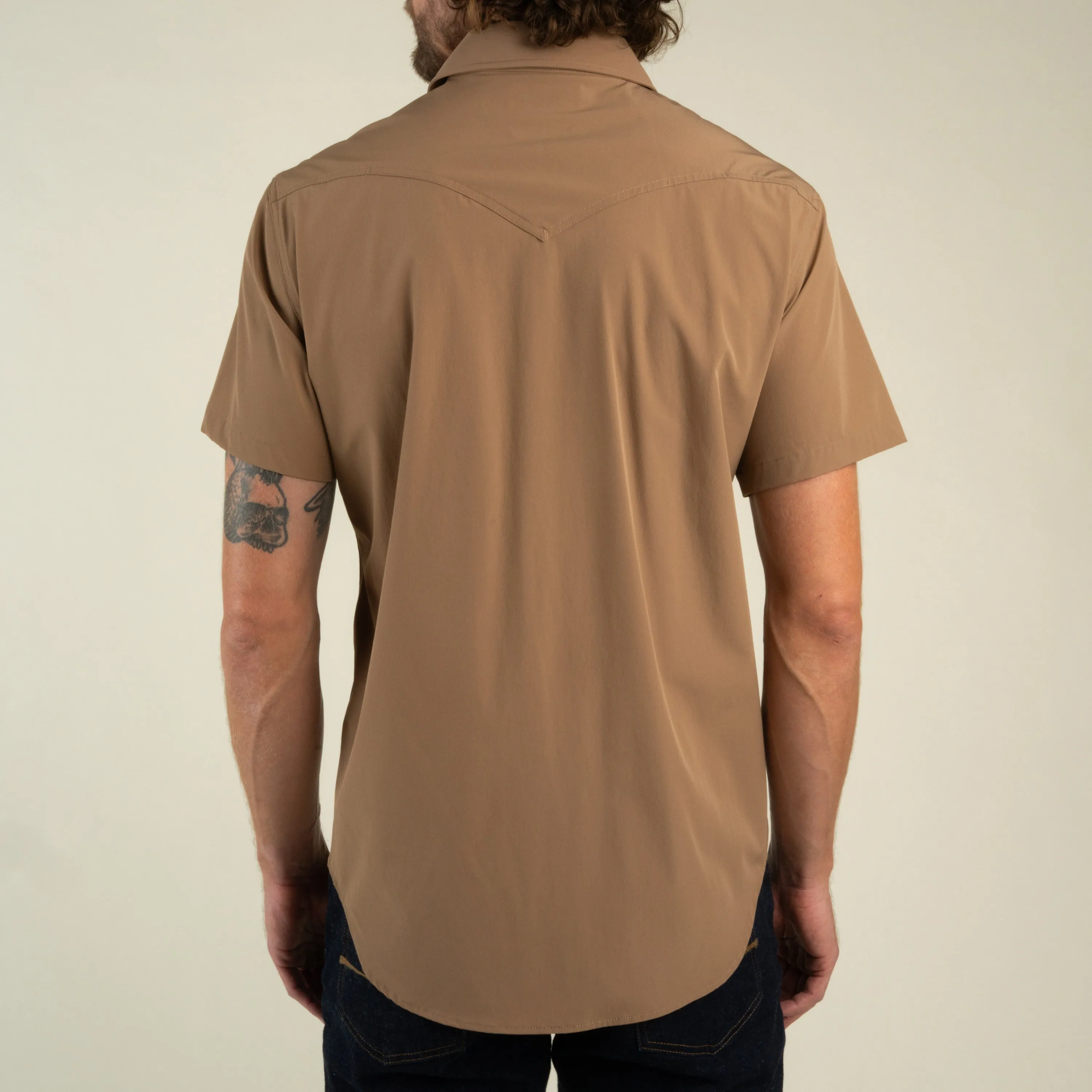 Confluence Tech Short Sleeve Shirt - Light Brown sold by Sendero Provisions CO product image thumbnail 4