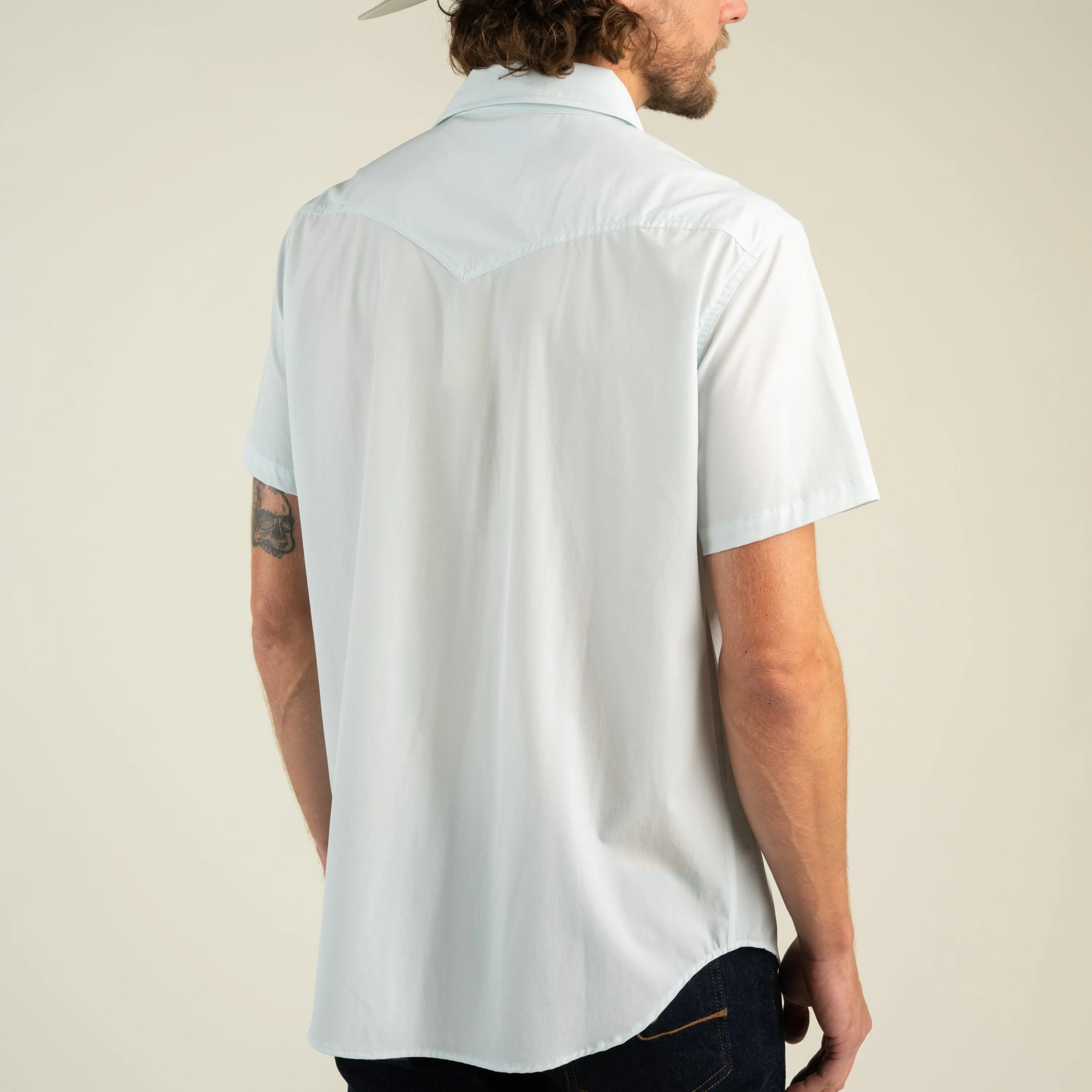 Confluence Tech Short Sleeve Shirt - Matagorda Sky sold by Sendero Provisions CO product image thumbnail 3