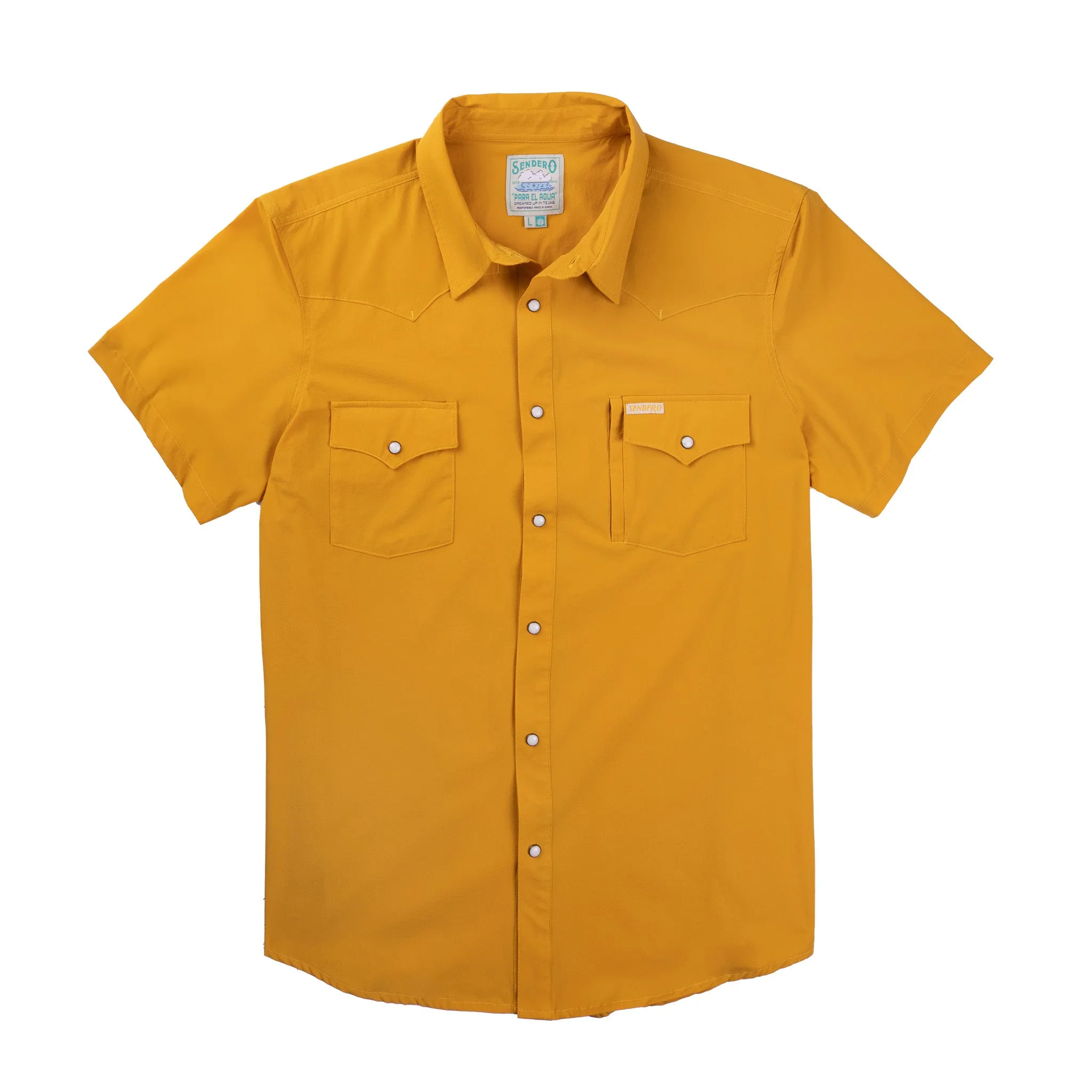 Confluence Tech Shirt Short Sleeve - Mustard sold by Sendero Provisions CO