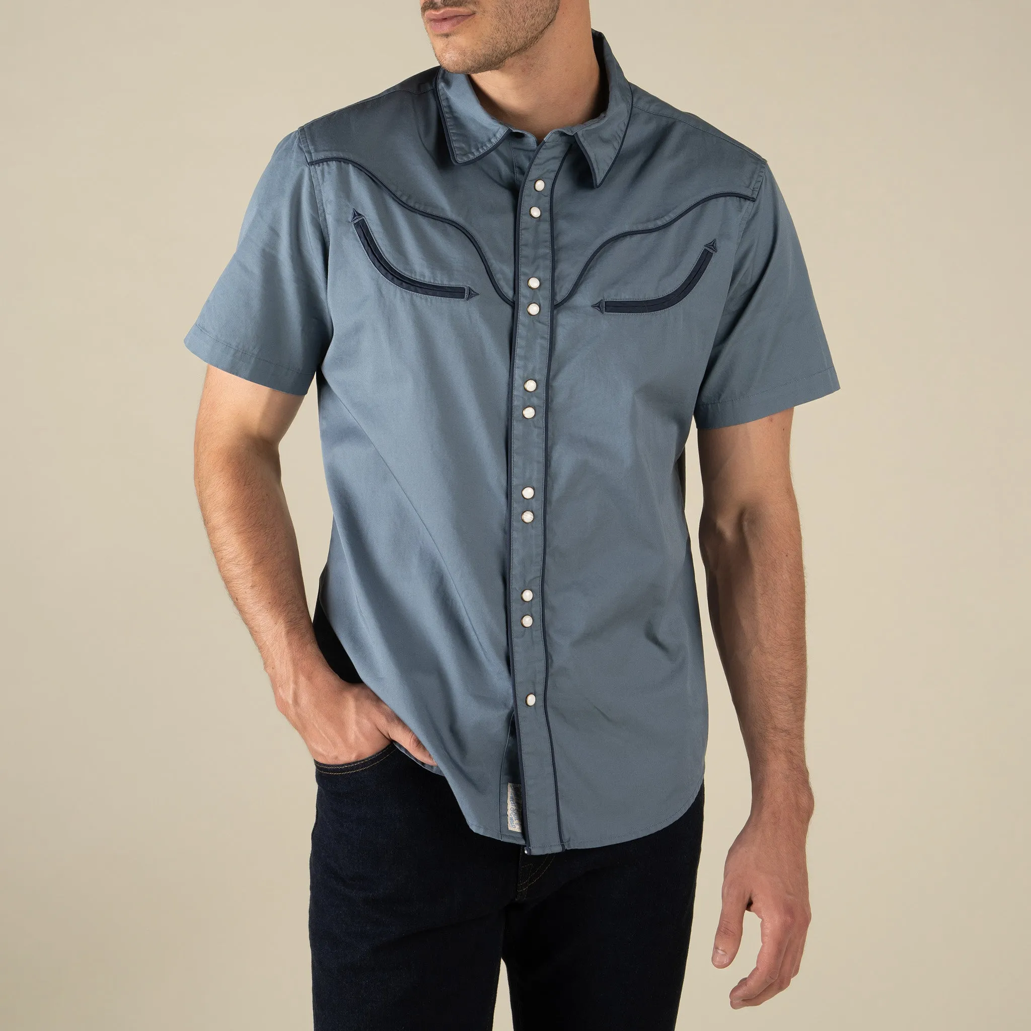 The Prescott Western Shirt - Faded Navy sold by Sendero Provisions CO product image thumbnail 2