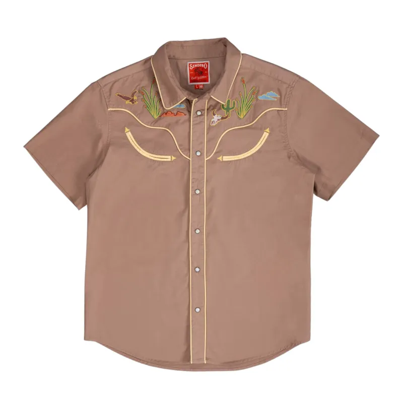 The Prescott Western Shirt - Burro made by Sendero Provisions CO