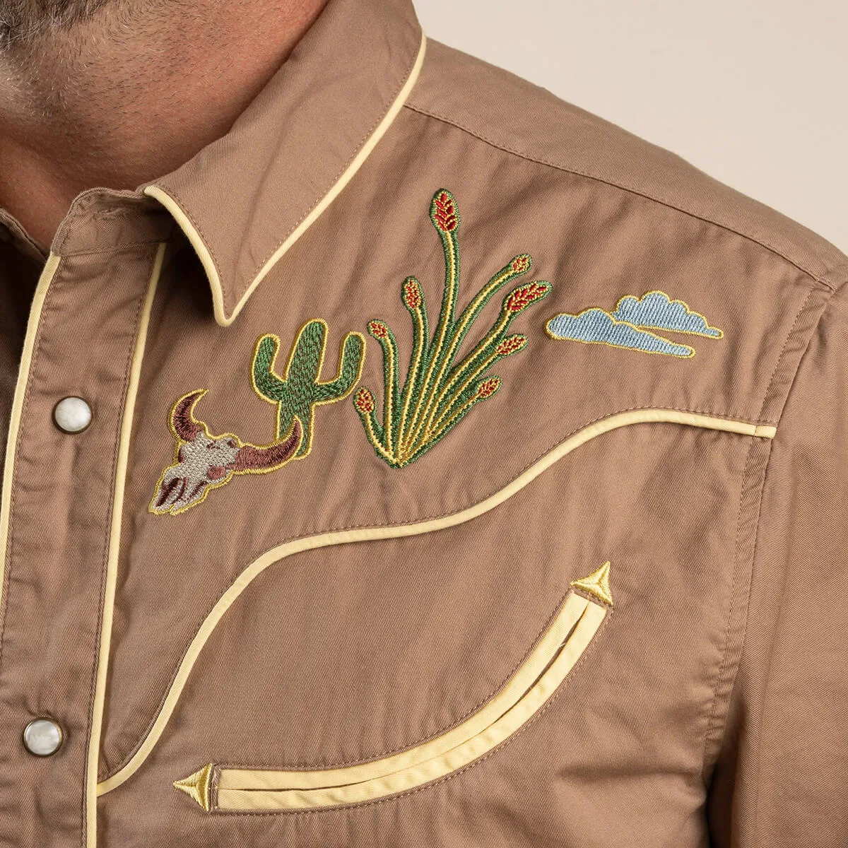 The Prescott Western Shirt - Burro sold by Sendero Provisions CO product image thumbnail 3