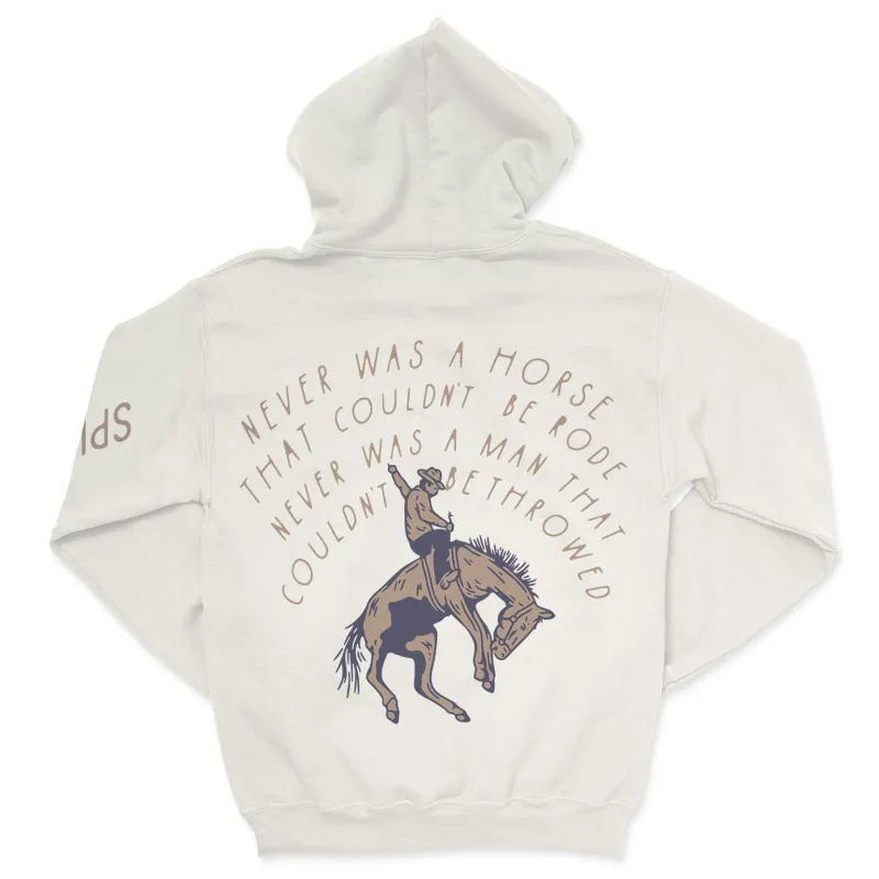 Never was a Horse Hoodie - Vintage White made by Sendero Provisions CO