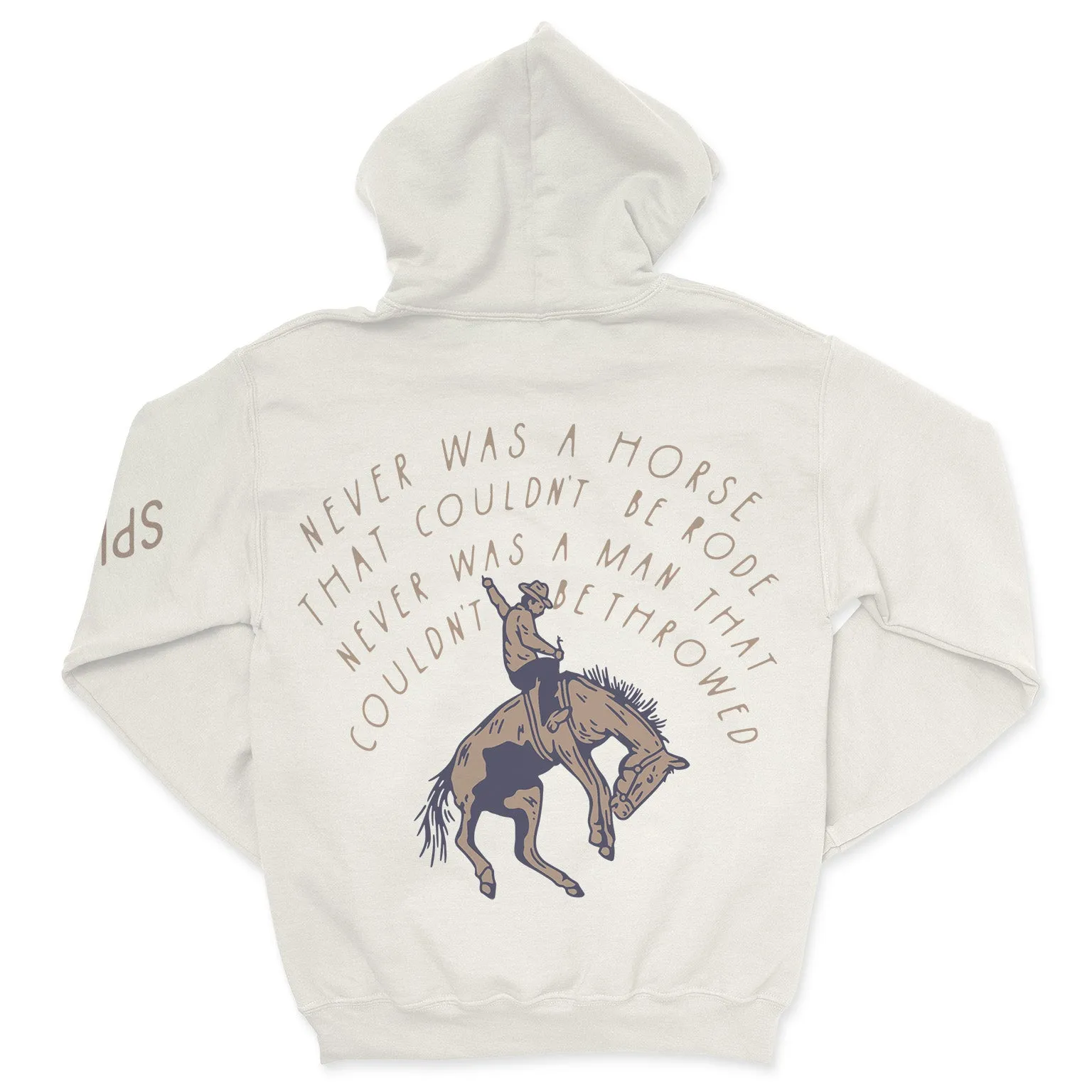 Never was a Horse Hoodie - Vintage White sold by Sendero Provisions CO
