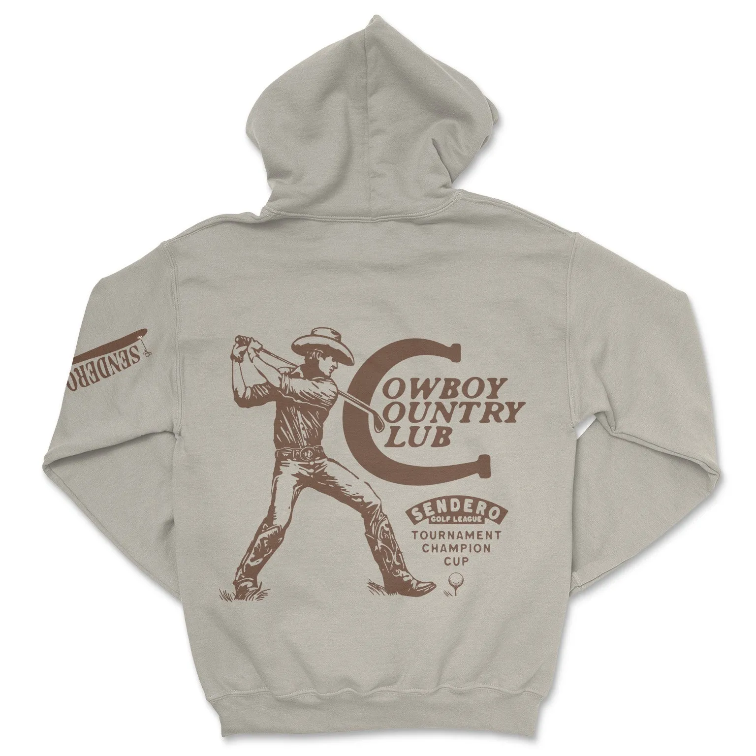 Cowboy Country Club Hoodie - Light Brown sold by Sendero Provisions CO product image thumbnail 5