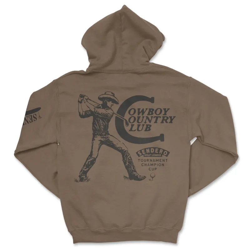 Cowboy Country Club Hoodie - Light Brown made by Sendero Provisions CO