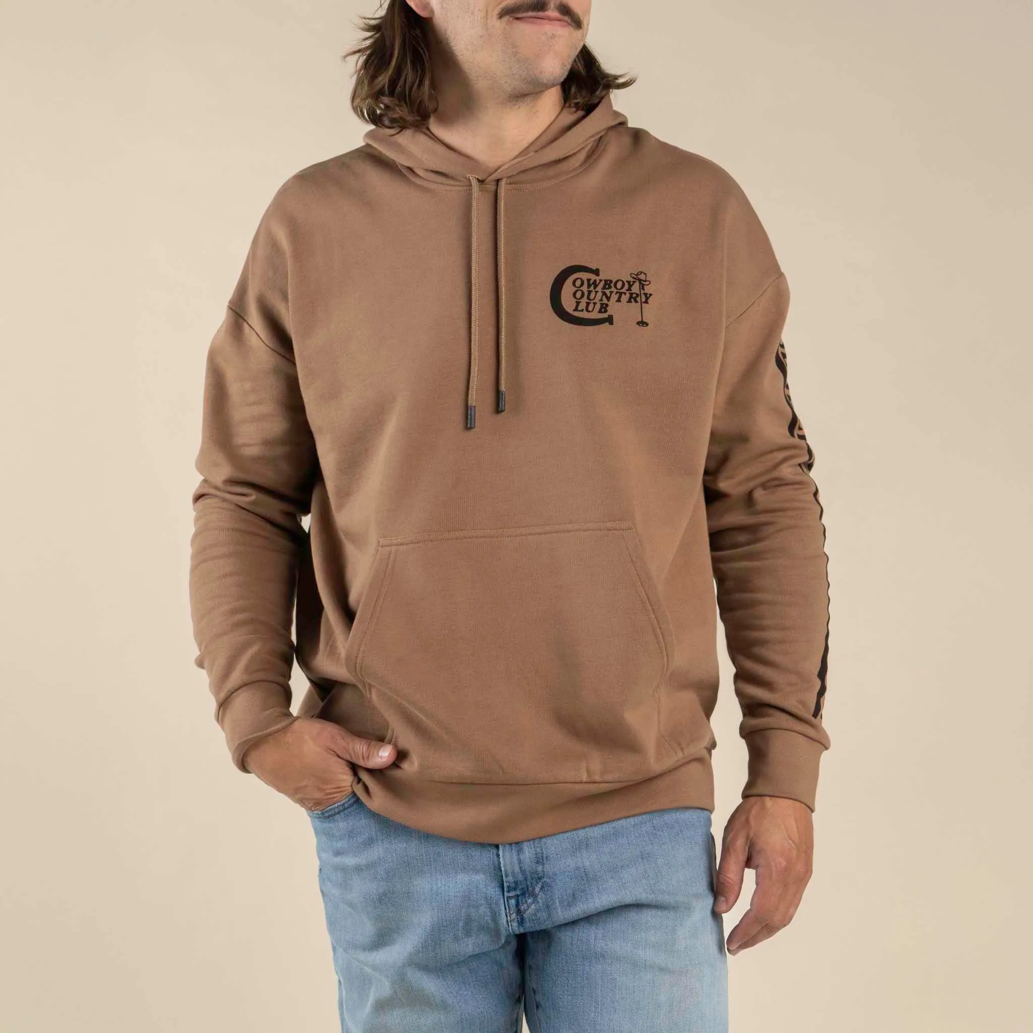 Cowboy Country Club Hoodie - Light Brown sold by Sendero Provisions CO product image thumbnail 2