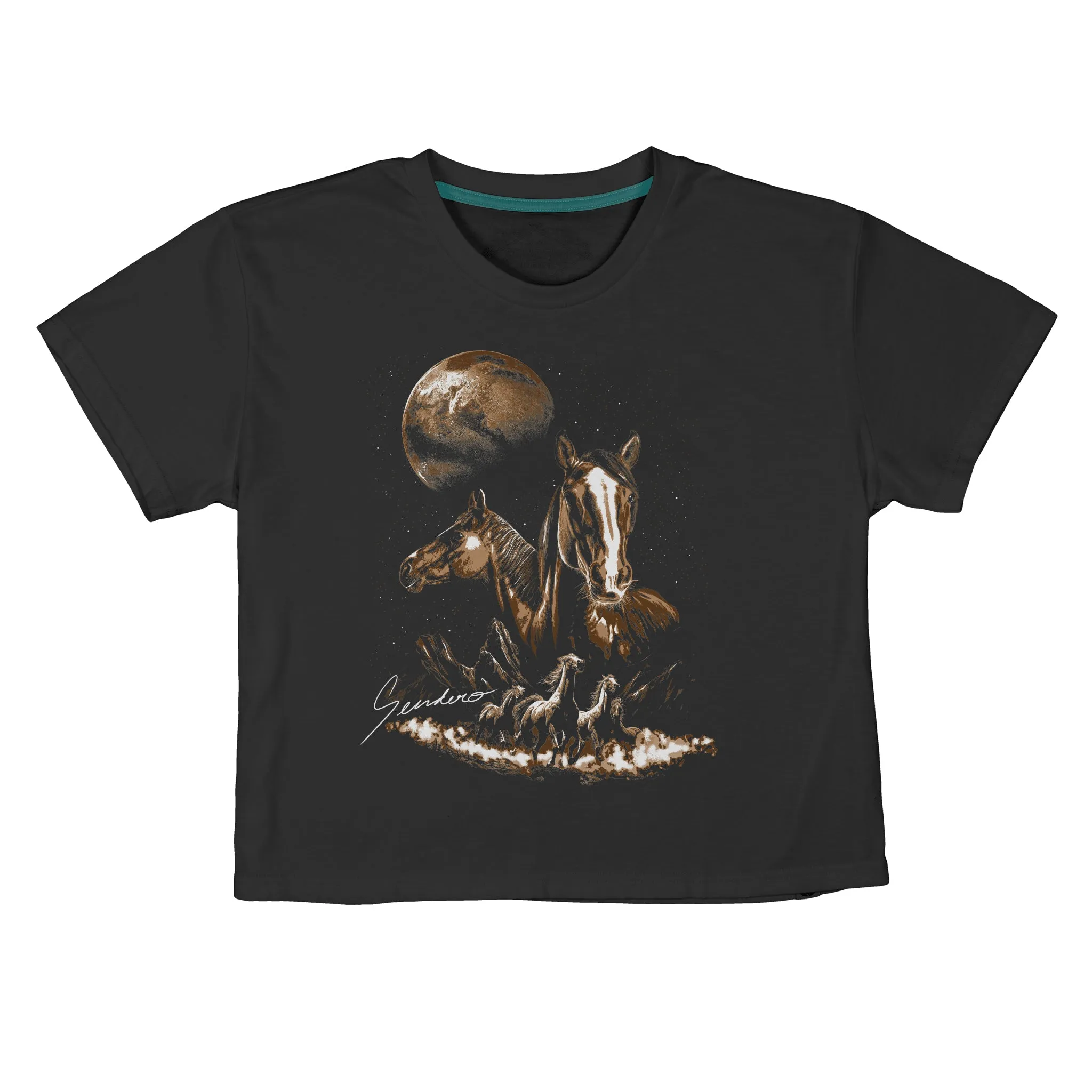 Midnight Riders Boxy Tee - Vintage Black sold by Sendero Provisions CO product image thumbnail 4