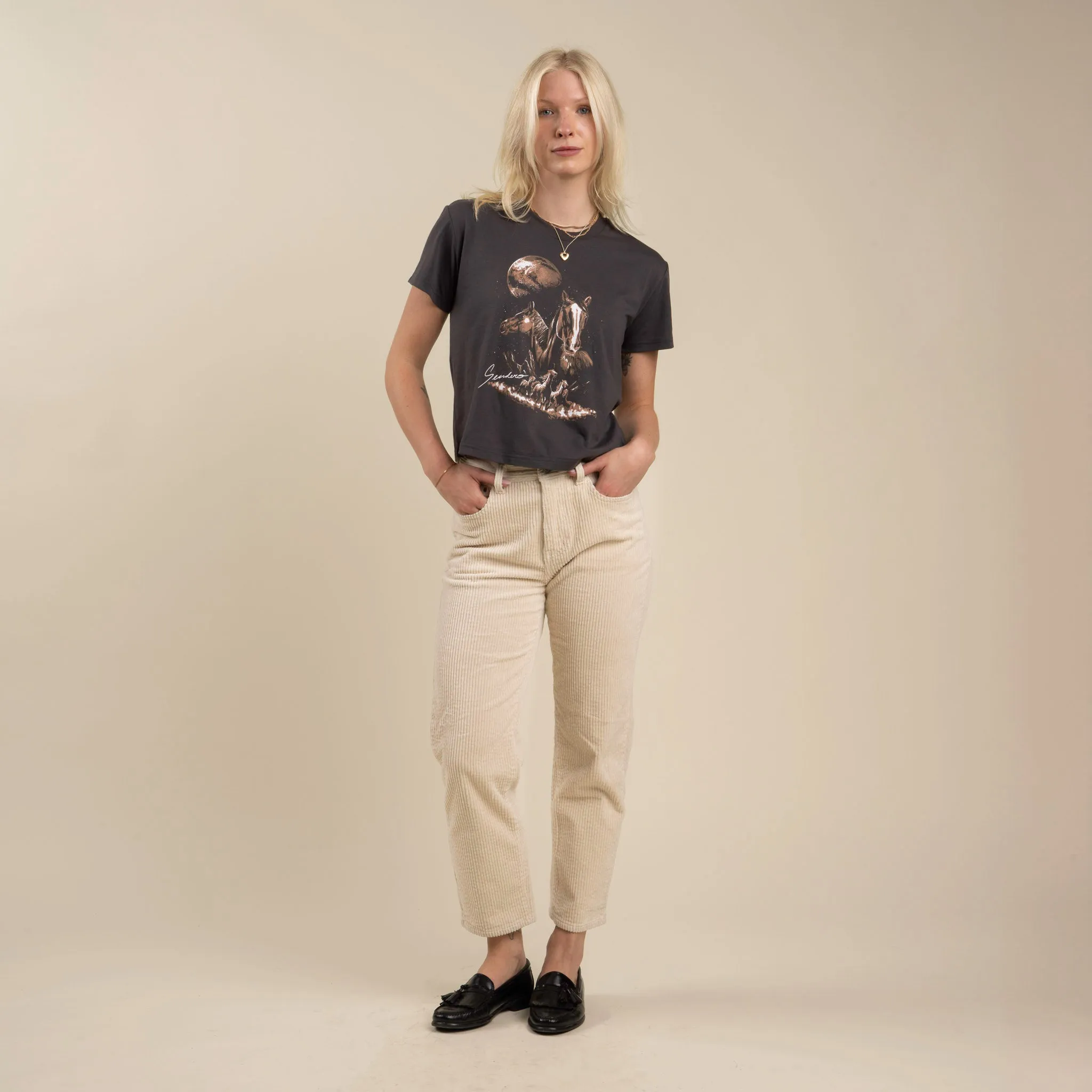 Midnight Riders Boxy Tee - Vintage Black sold by Sendero Provisions CO product image thumbnail 2