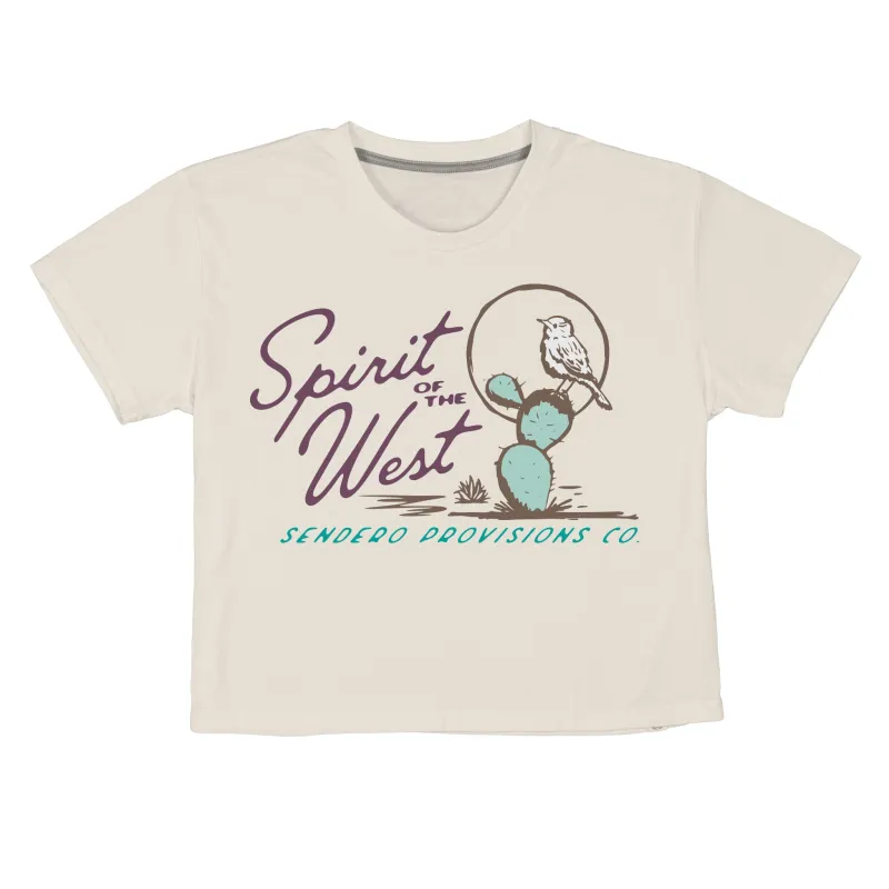Cactus Wren Boxy Tee - Vintage White made by Sendero Provisions CO