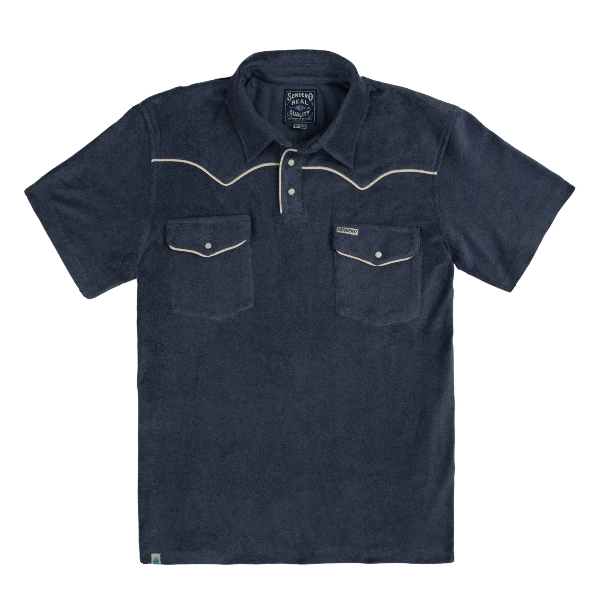 Cantina Terry Polo - Vintage Indigo sold by Sendero Provisions CO