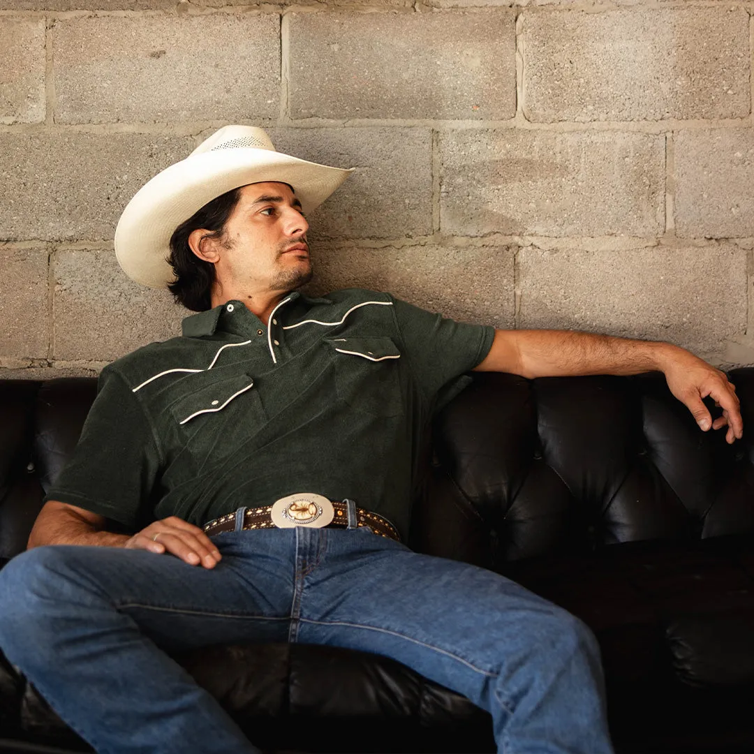 Cantina Terry Polo - Spruce Green sold by Sendero Provisions CO product image thumbnail 2