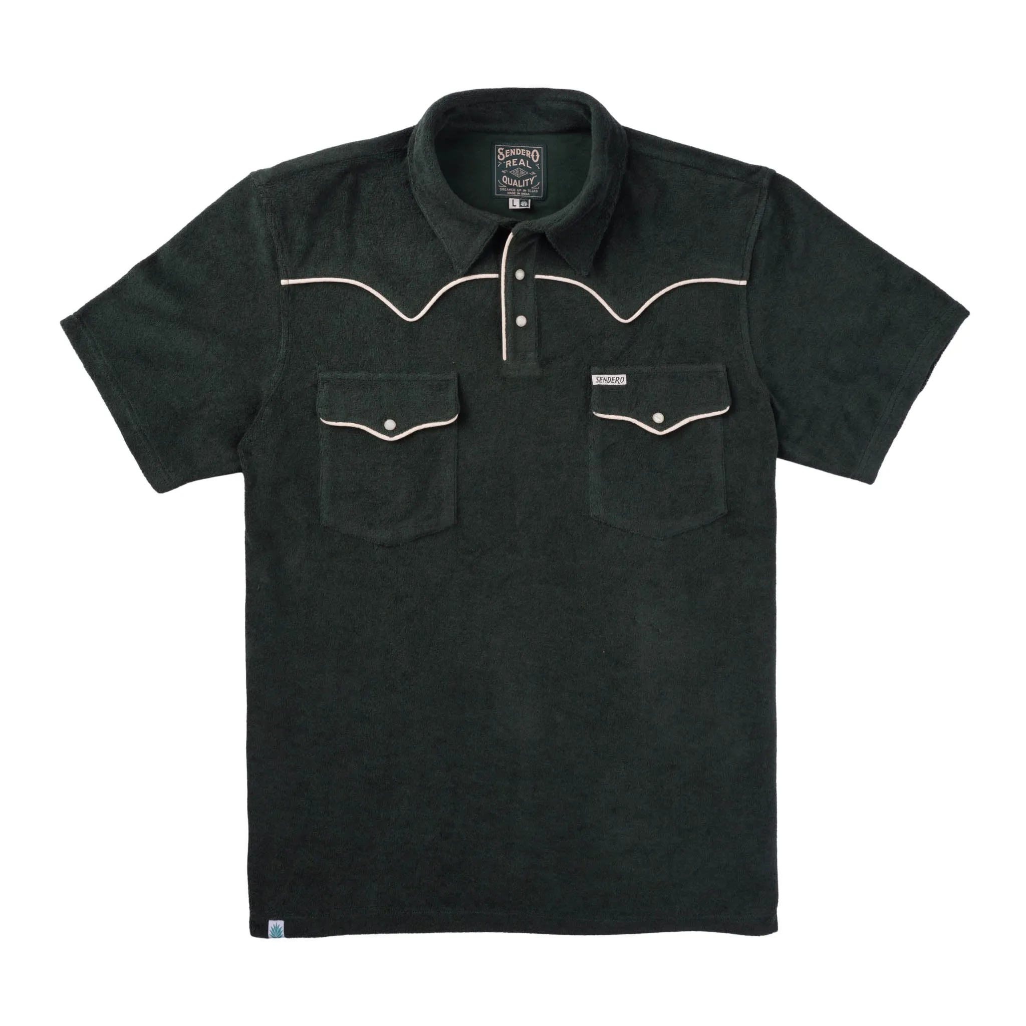 Cantina Terry Polo - Spruce Green sold by Sendero Provisions CO