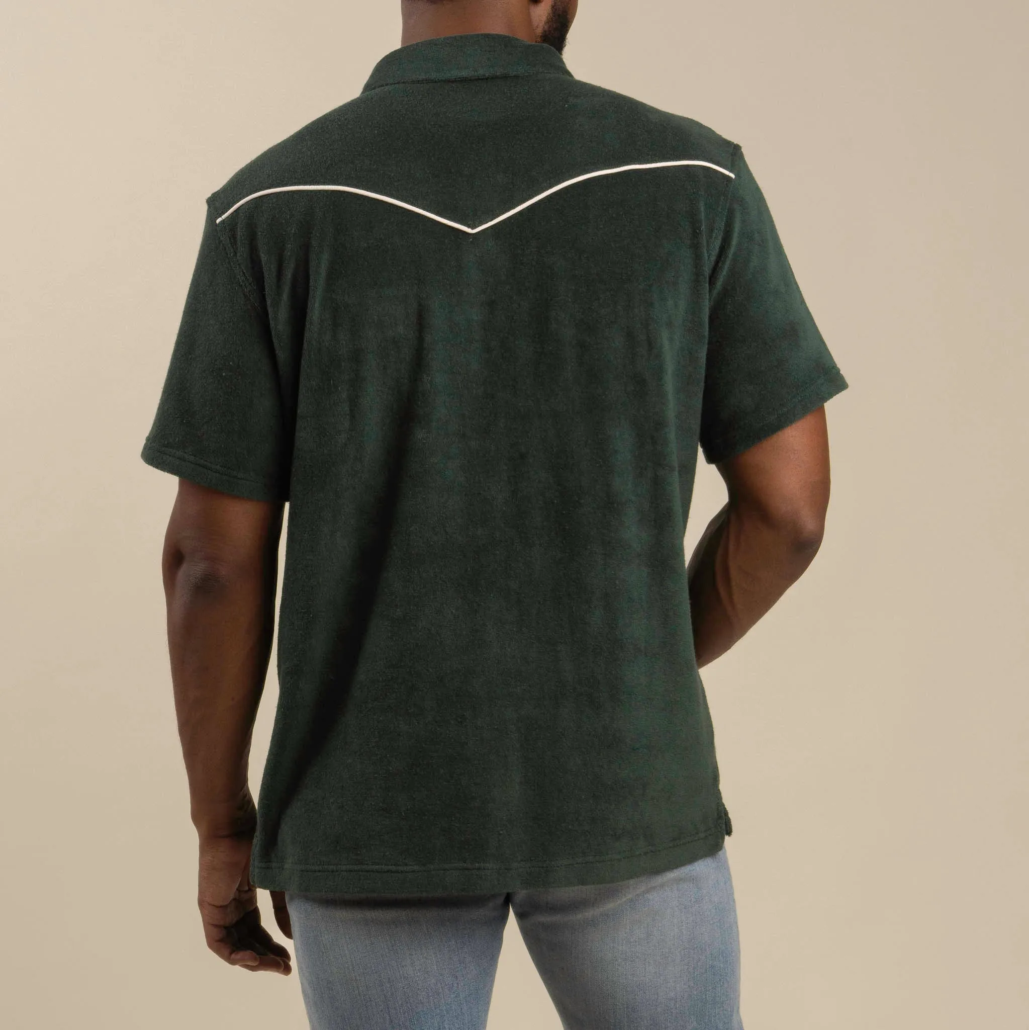 Cantina Terry Polo - Spruce Green sold by Sendero Provisions CO product image thumbnail 4