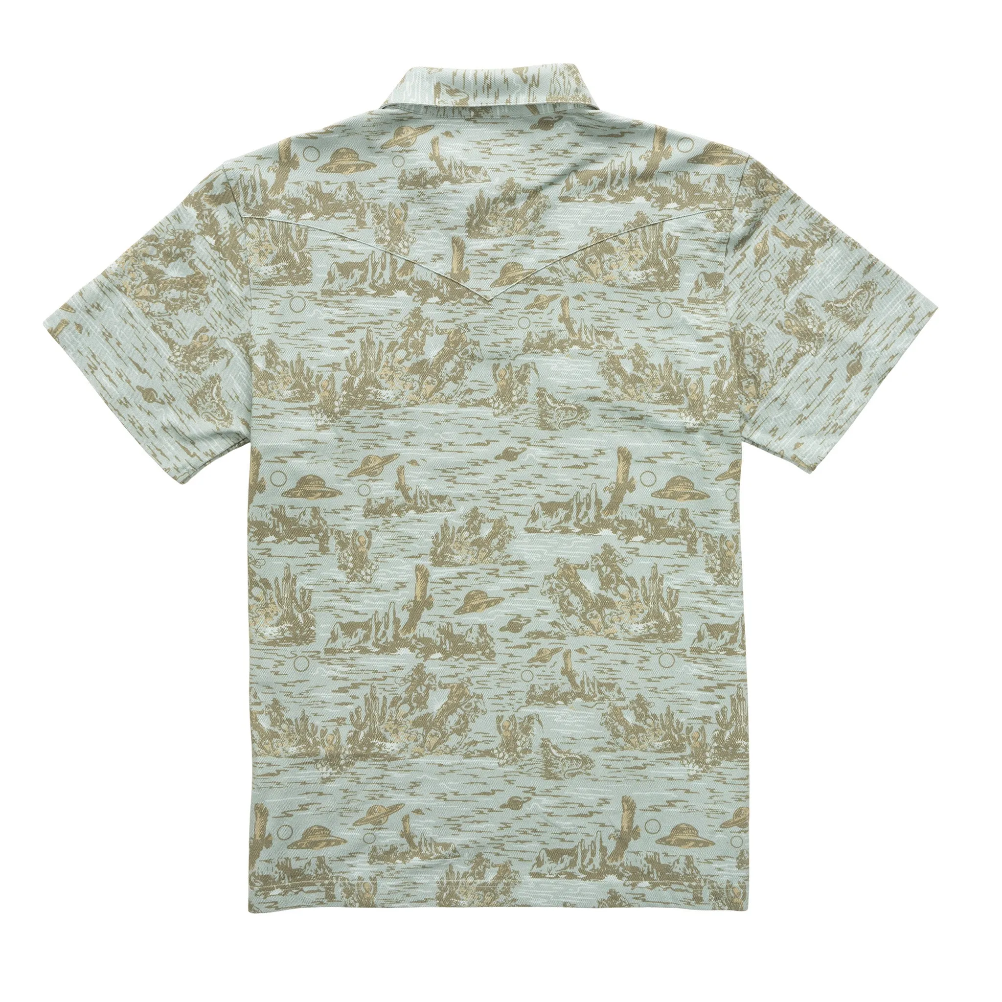 Cantina Pique Polo - Desert Abduction Print sold by Sendero Provisions CO product image thumbnail 4