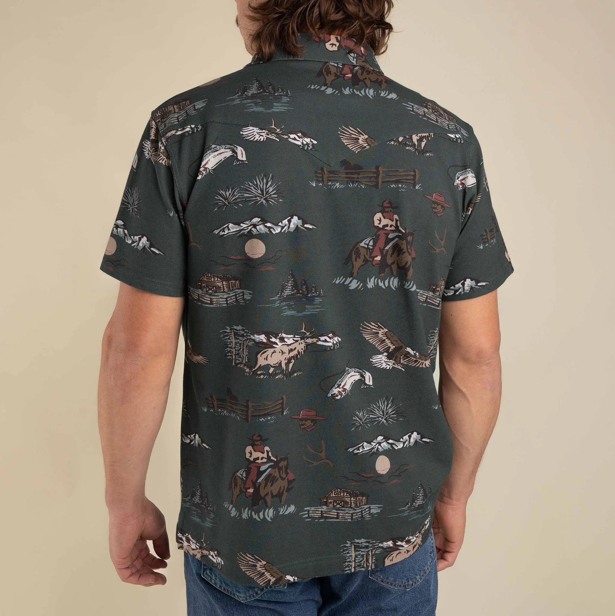 Cantina Pique Polo - Sky Grande sold by Sendero Provisions CO product image thumbnail 4