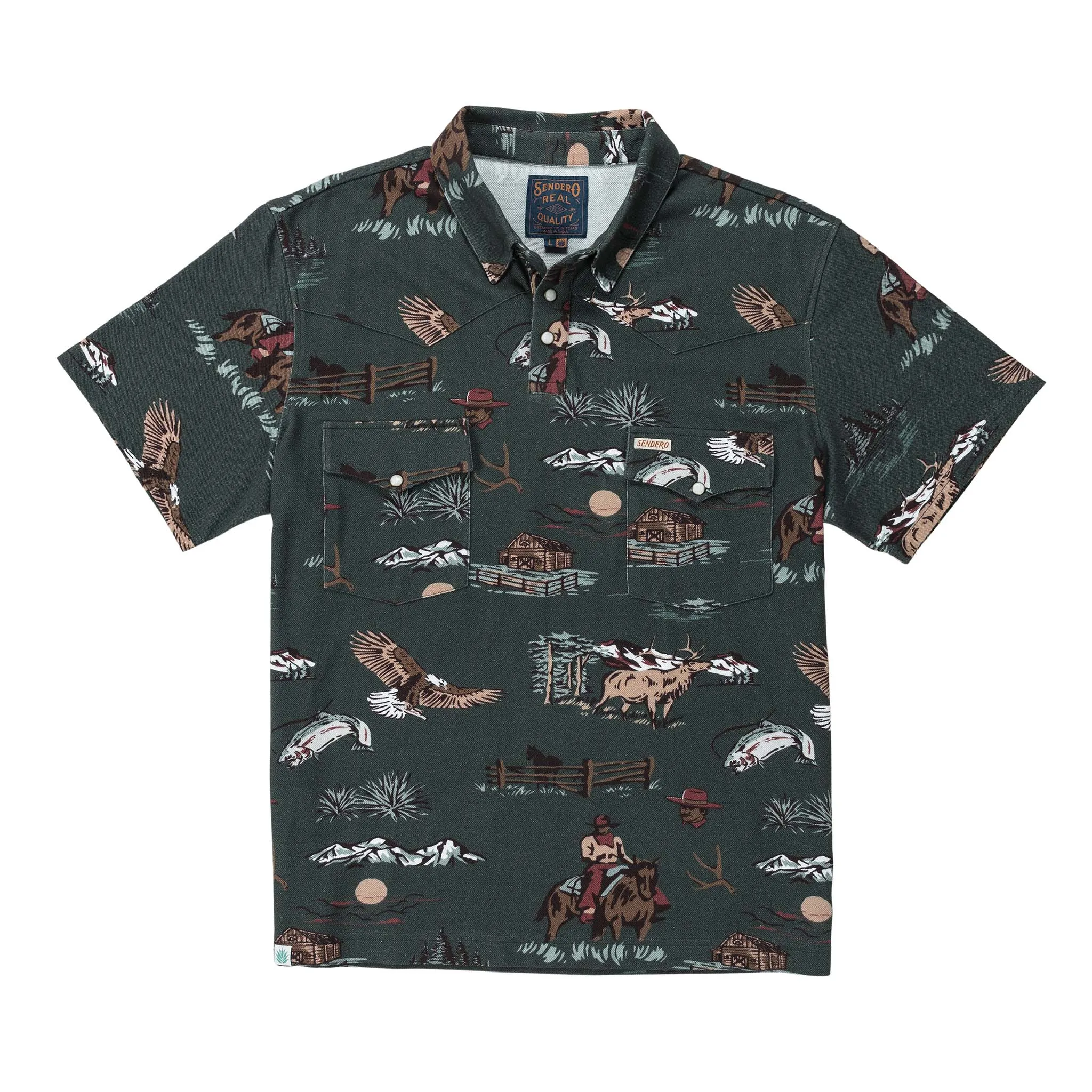 Cantina Pique Polo - Sky Grande sold by Sendero Provisions CO