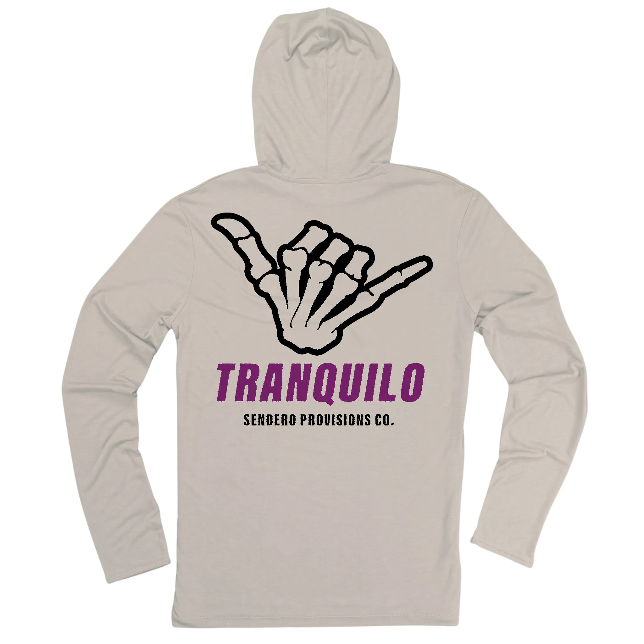 Yucatan Bamboo Hoodie Tech Shirt - Willamette Gray Print sold by Sendero Provisions CO