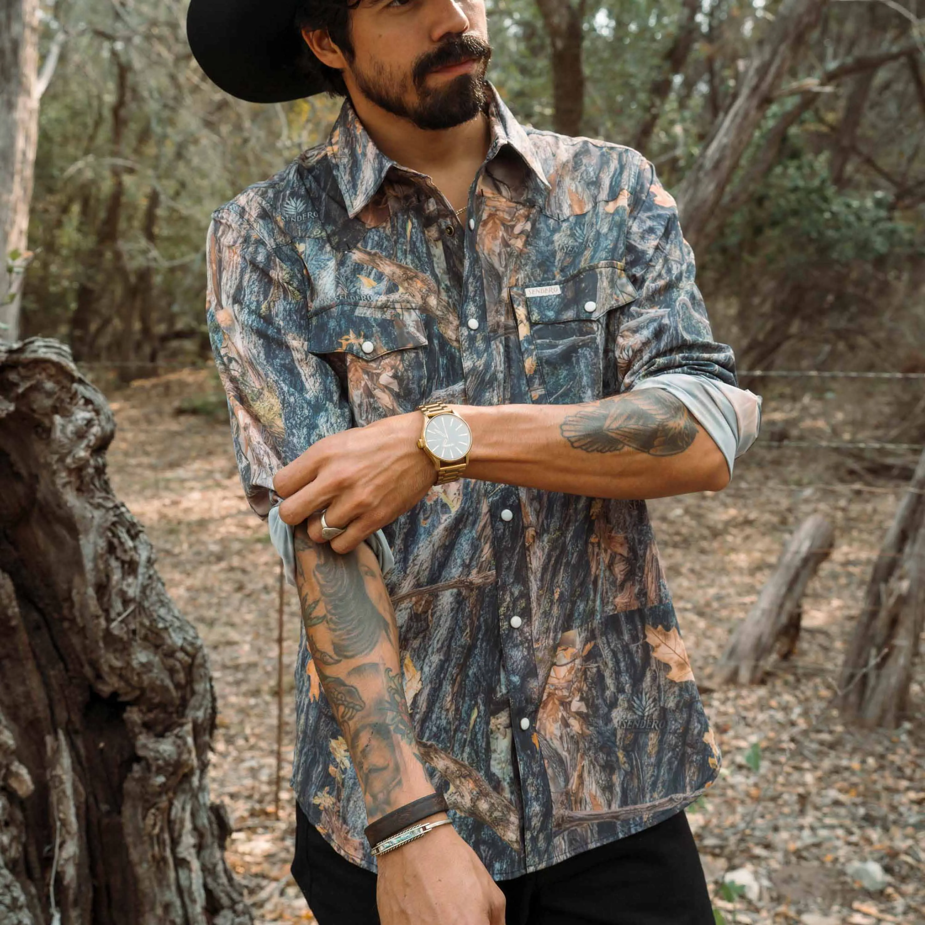 Confluence Tech Long Sleeve Shirt - Will Tree Camo sold by Sendero Provisions CO product image thumbnail 2