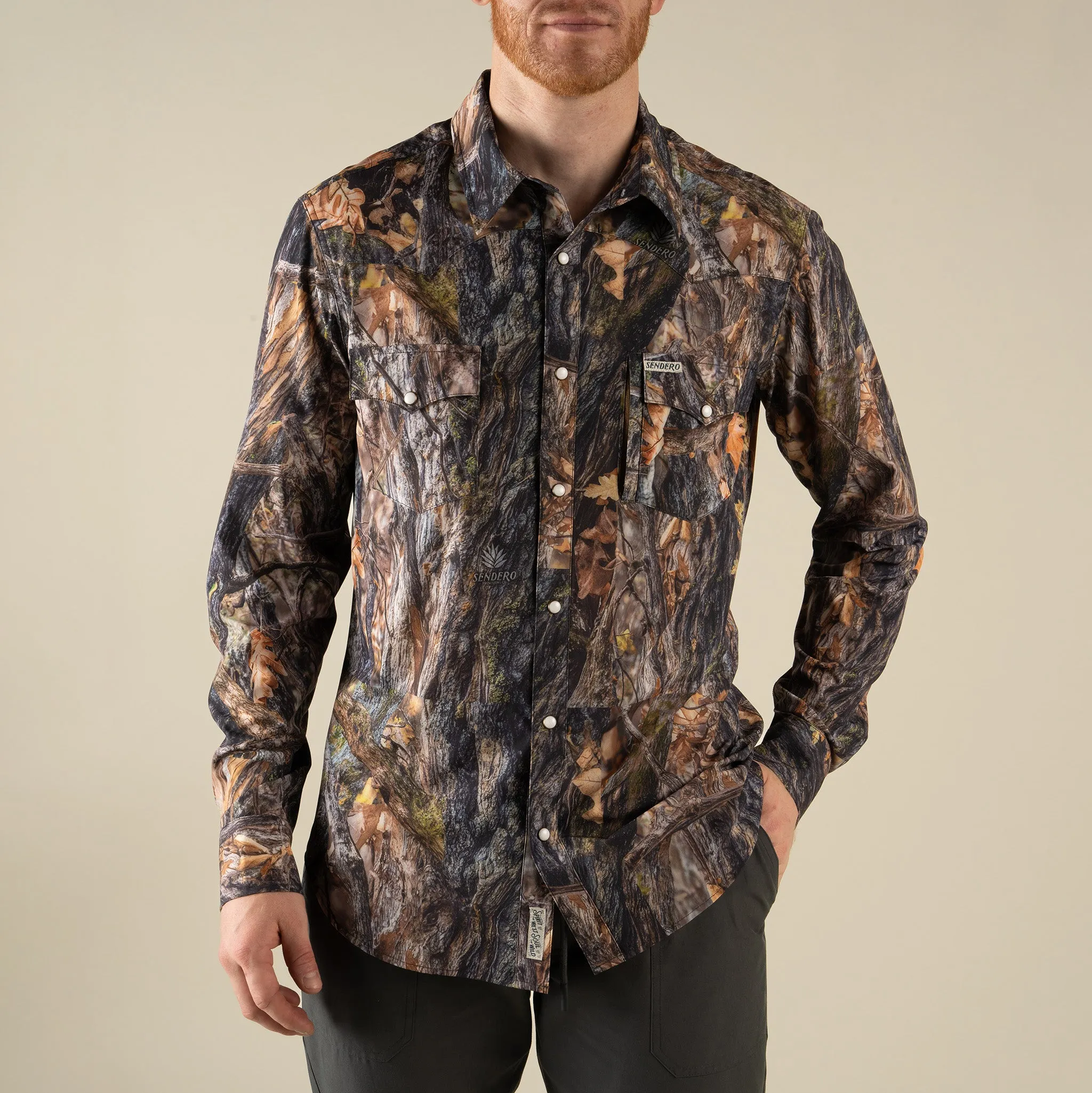 Confluence Tech Long Sleeve Shirt - Will Tree Camo sold by Sendero Provisions CO product image thumbnail 3