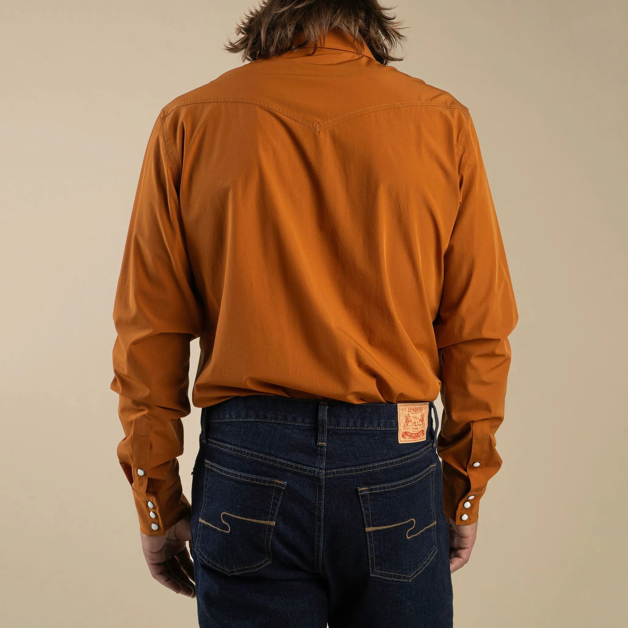 Confluence Tech Shirt - Burnt Orange sold by Sendero Provisions CO product image thumbnail 3