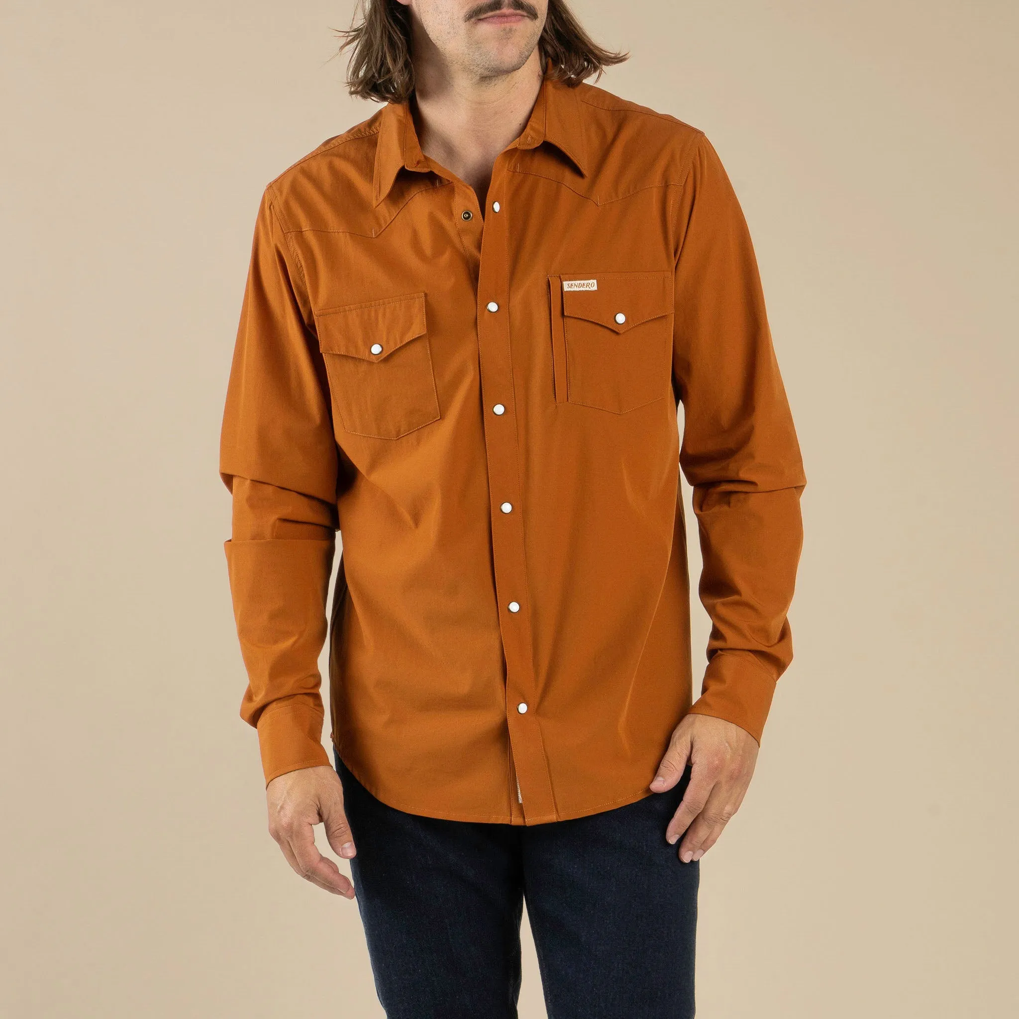 Confluence Tech Shirt - Burnt Orange sold by Sendero Provisions CO product image thumbnail 2