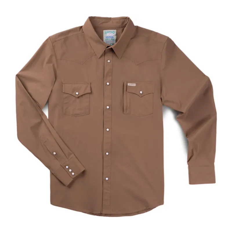 Confluence Tech Shirt - Light Brown made by Sendero Provisions CO