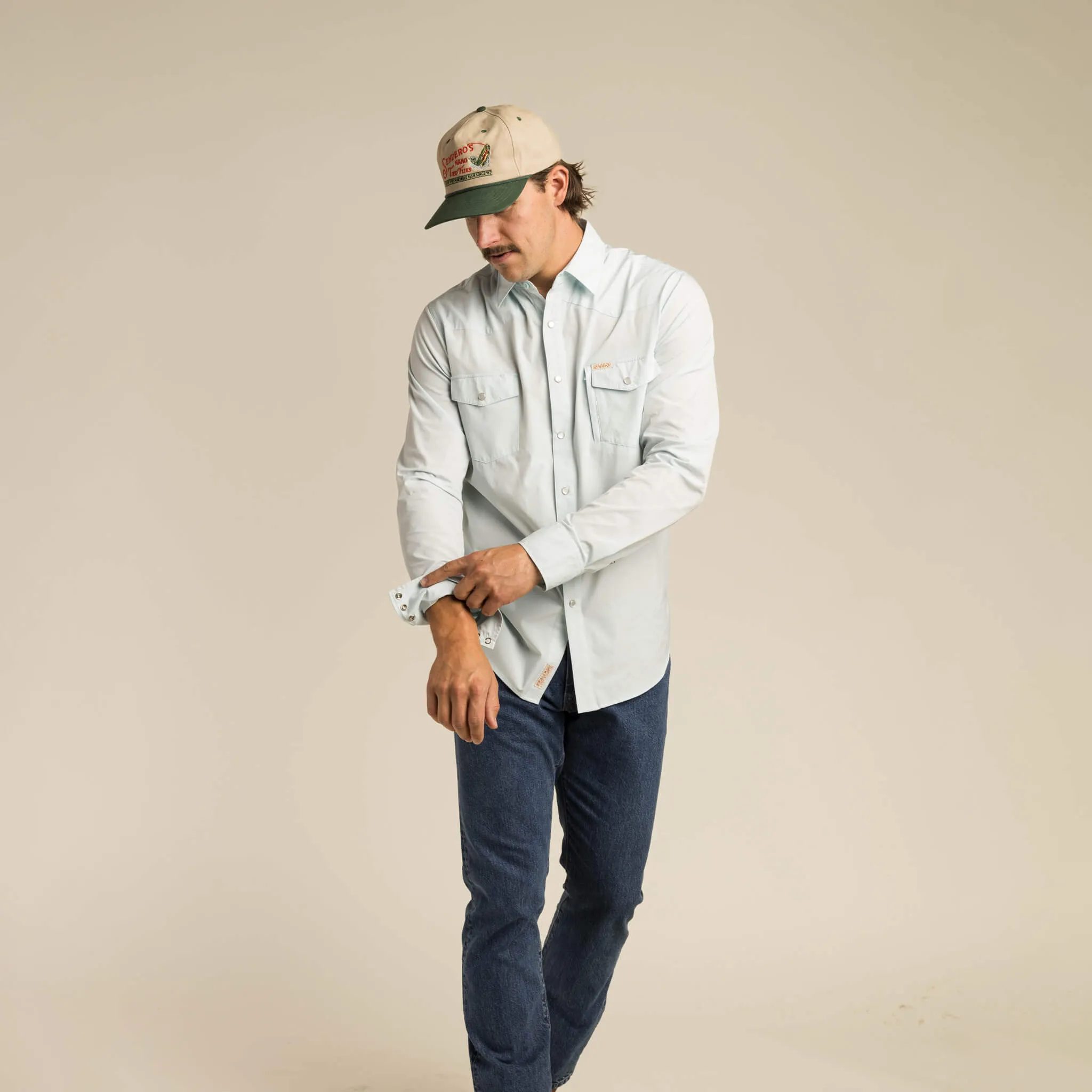 Confluence Tech Long Sleeve Shirt - Matagorda Sky sold by Sendero Provisions CO product image thumbnail 4
