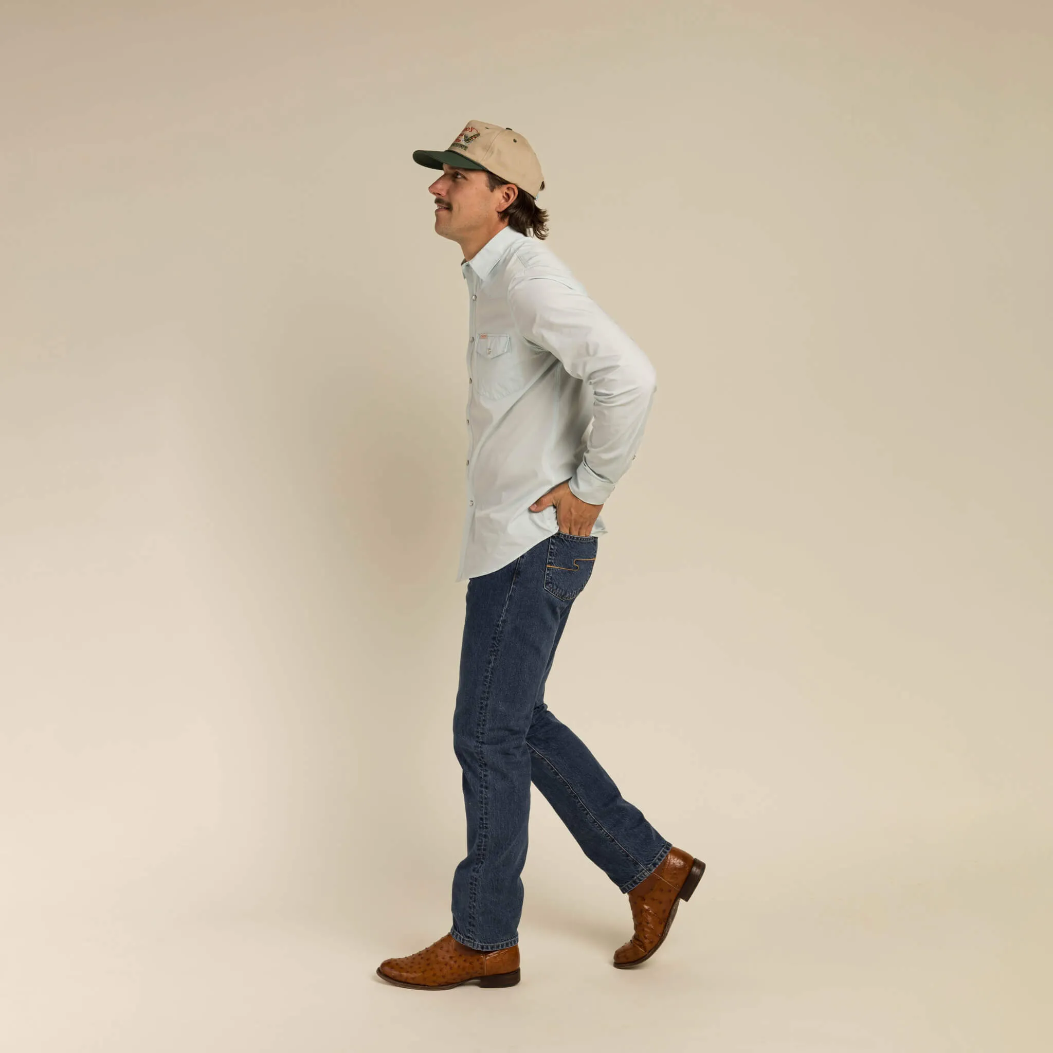 Confluence Tech Long Sleeve Shirt - Matagorda Sky sold by Sendero Provisions CO product image thumbnail 5