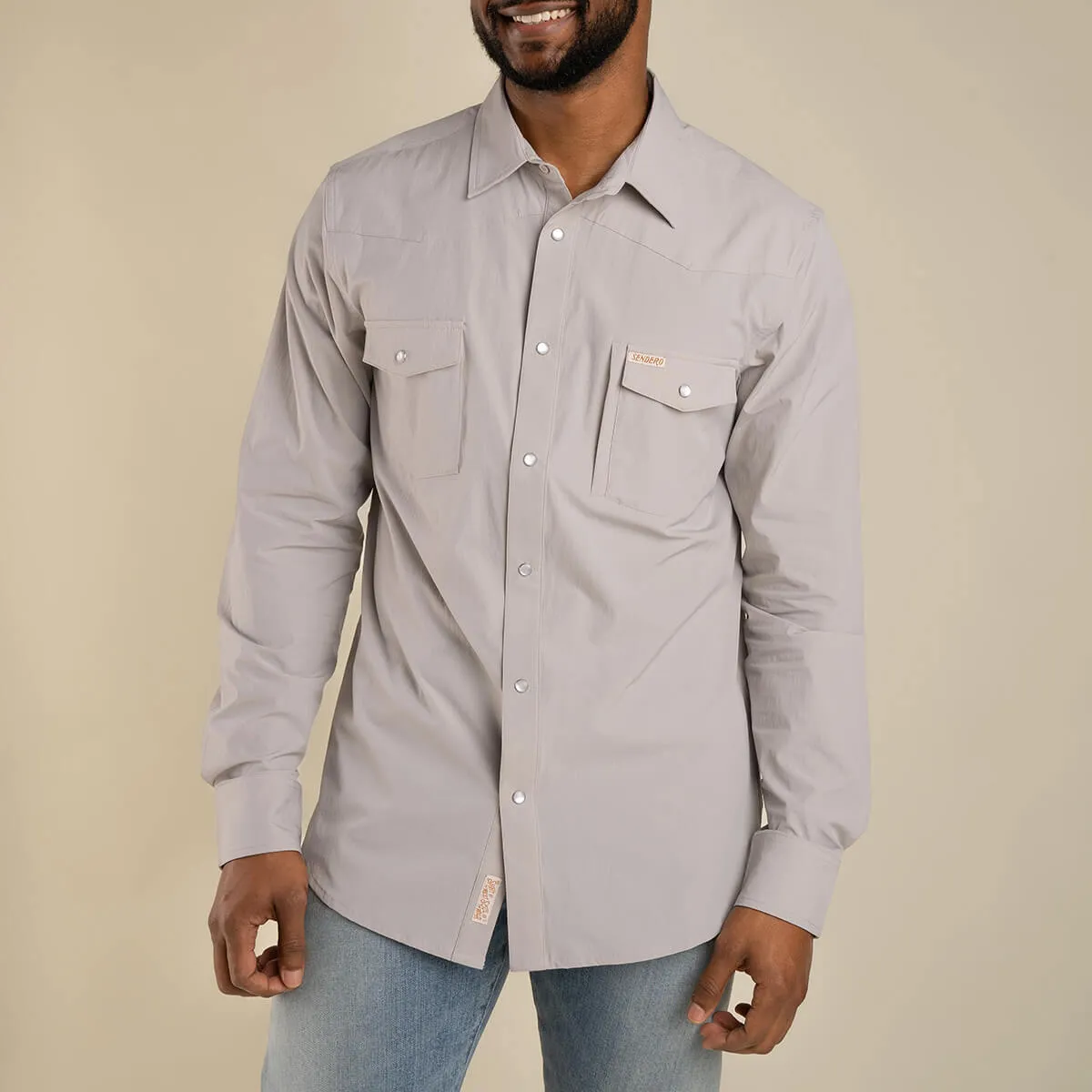 Confluence Tech Shirt - Willamette Gray sold by Sendero Provisions CO product image thumbnail 3