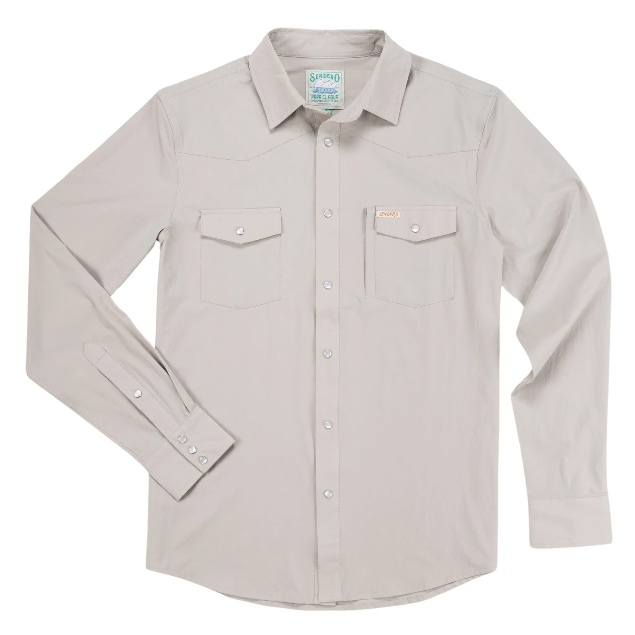 Confluence Tech Shirt - Willamette Gray sold by Sendero Provisions CO