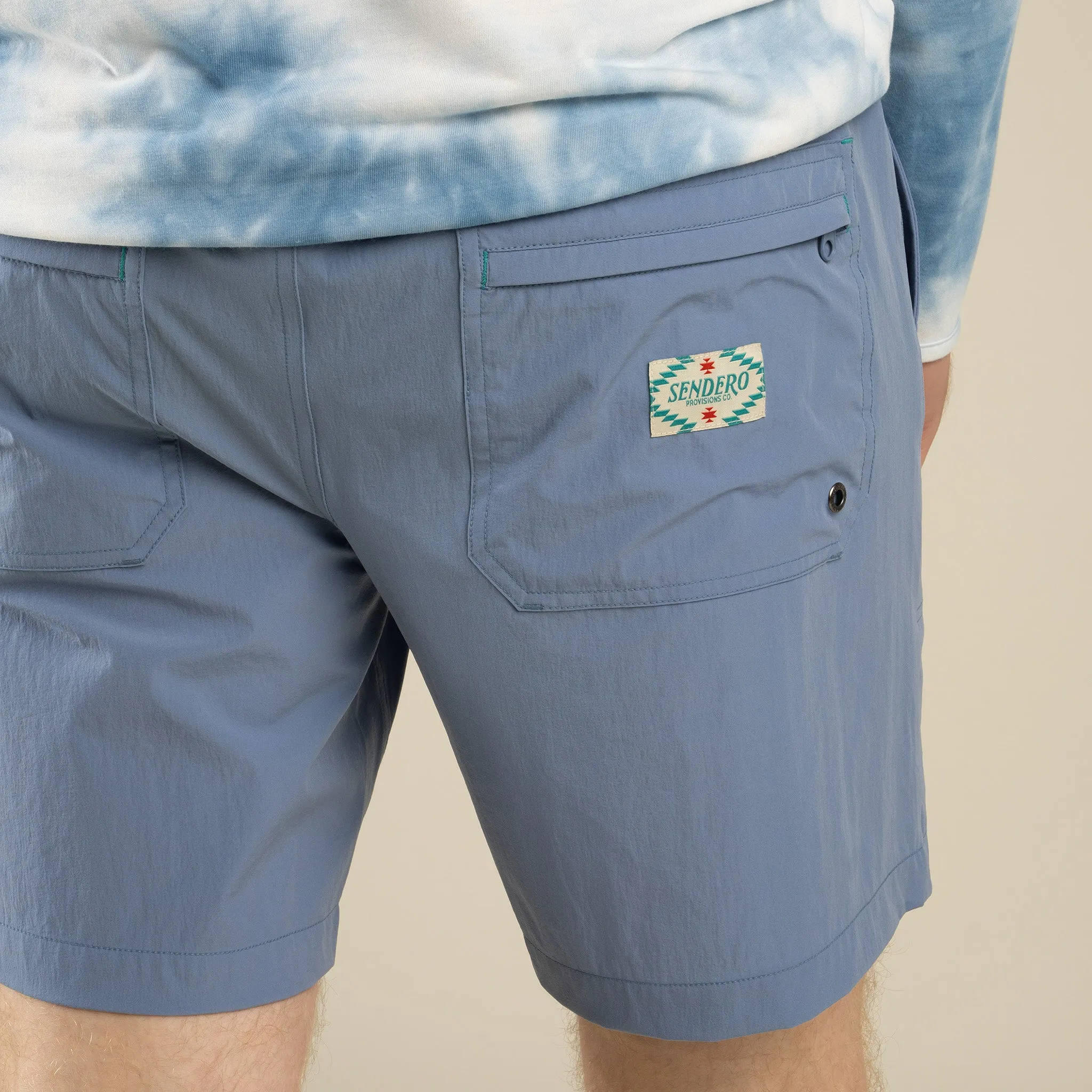 Bajada Hybrid Shorts - Rio Blue sold by Sendero Provisions CO product image thumbnail 4