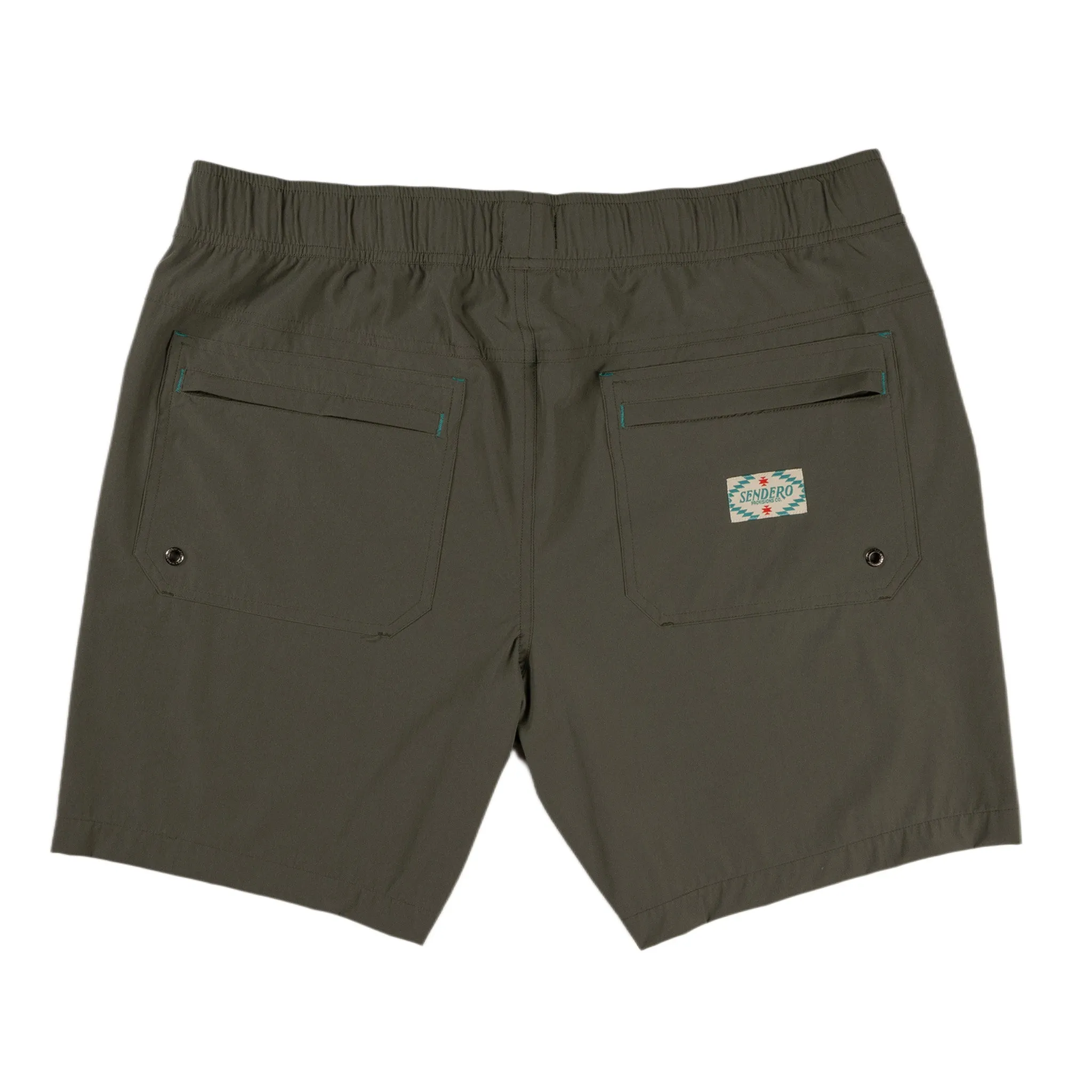 Bajada Hybrid Shorts - San Juan Green sold by Sendero Provisions CO product image thumbnail 4