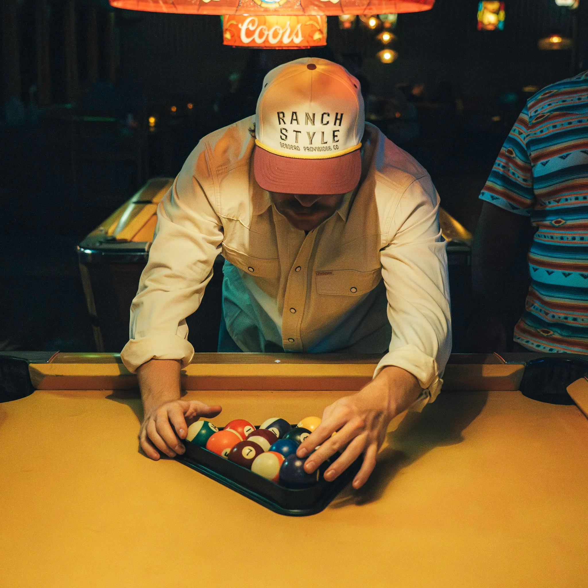 The Wyatt Pearl Snap Long Sleeve Denim Shirt - Ecru sold by Sendero Provisions CO product image thumbnail 3