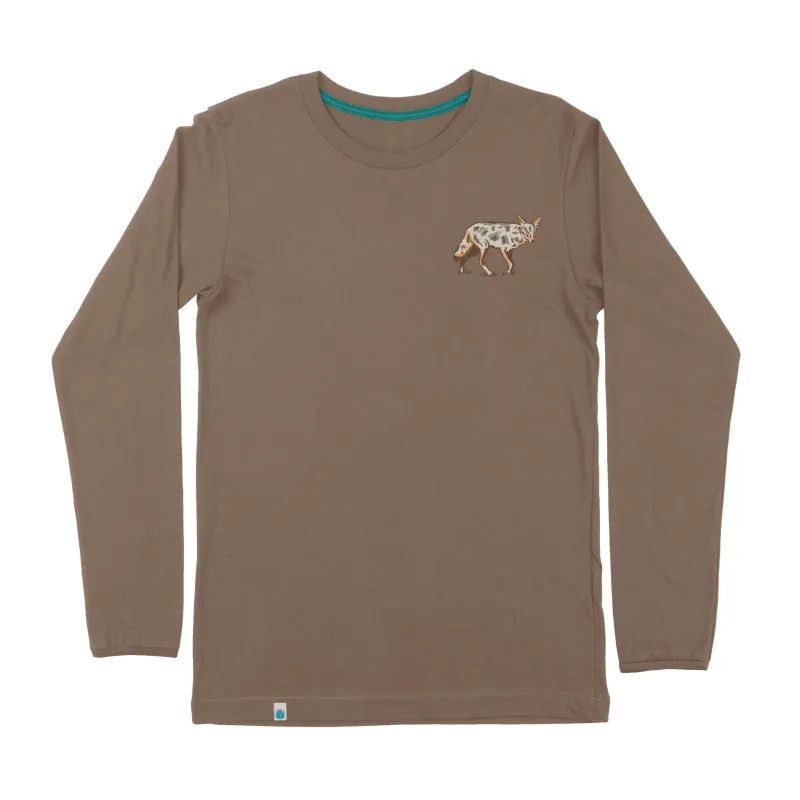 Coyote Long Sleeve T-Shirt made by Sendero Provisions CO