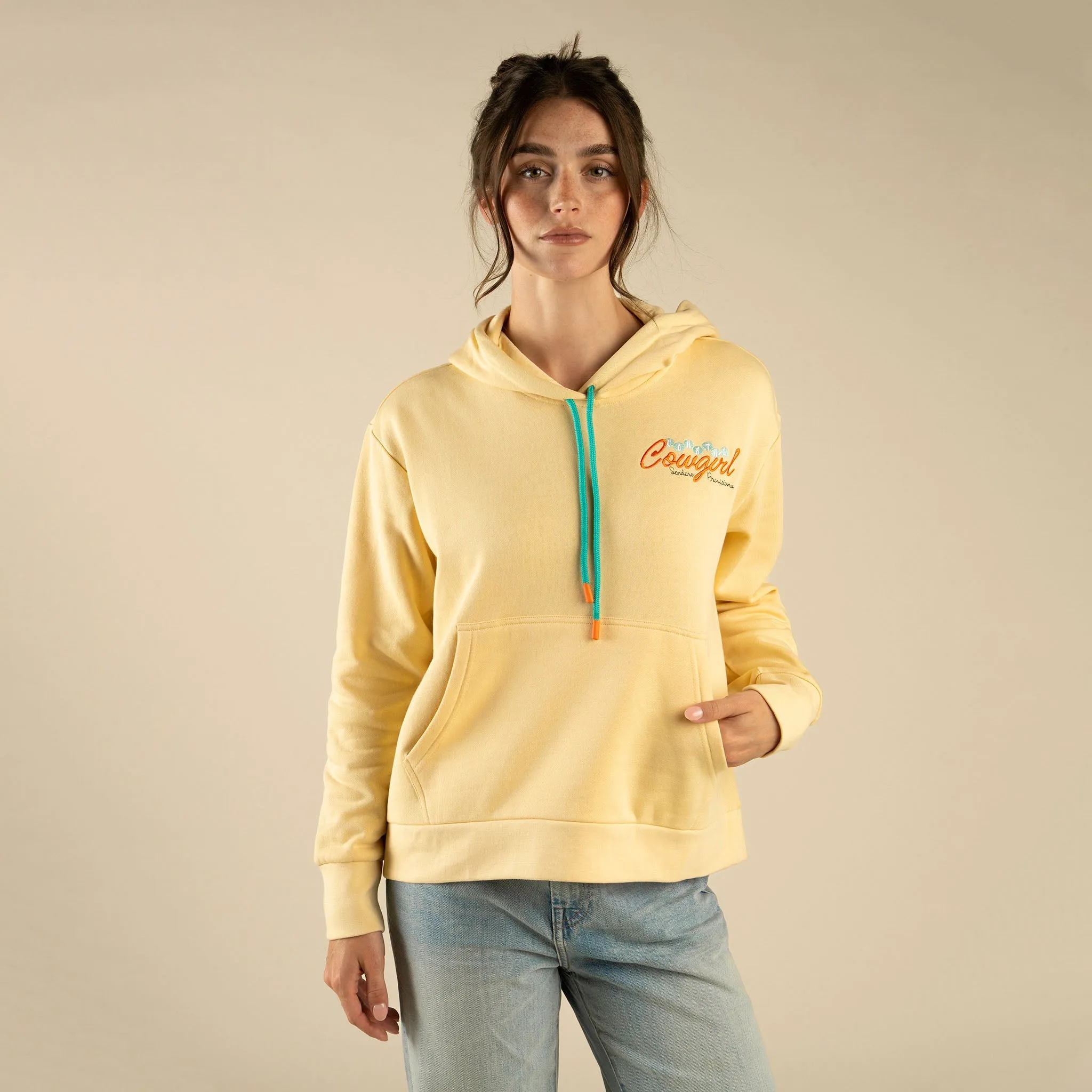 Coastal Cowgirl Crop Hoodie sold by Sendero Provisions CO