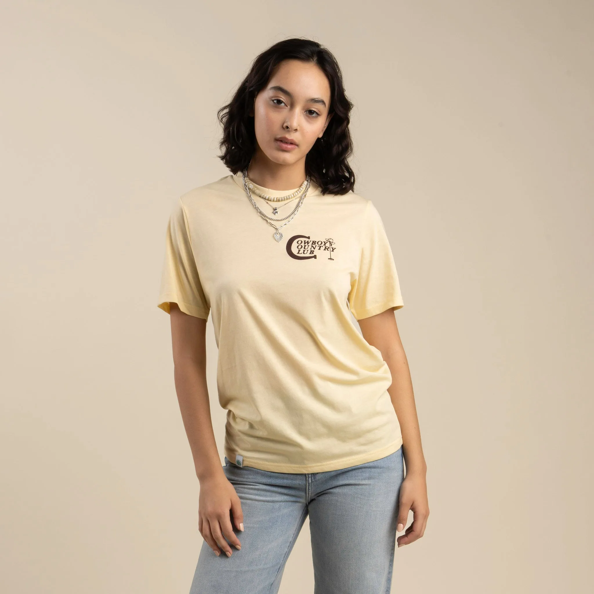 Cowboy Country Club T-Shirt - Cream sold by Sendero Provisions CO product image thumbnail 3
