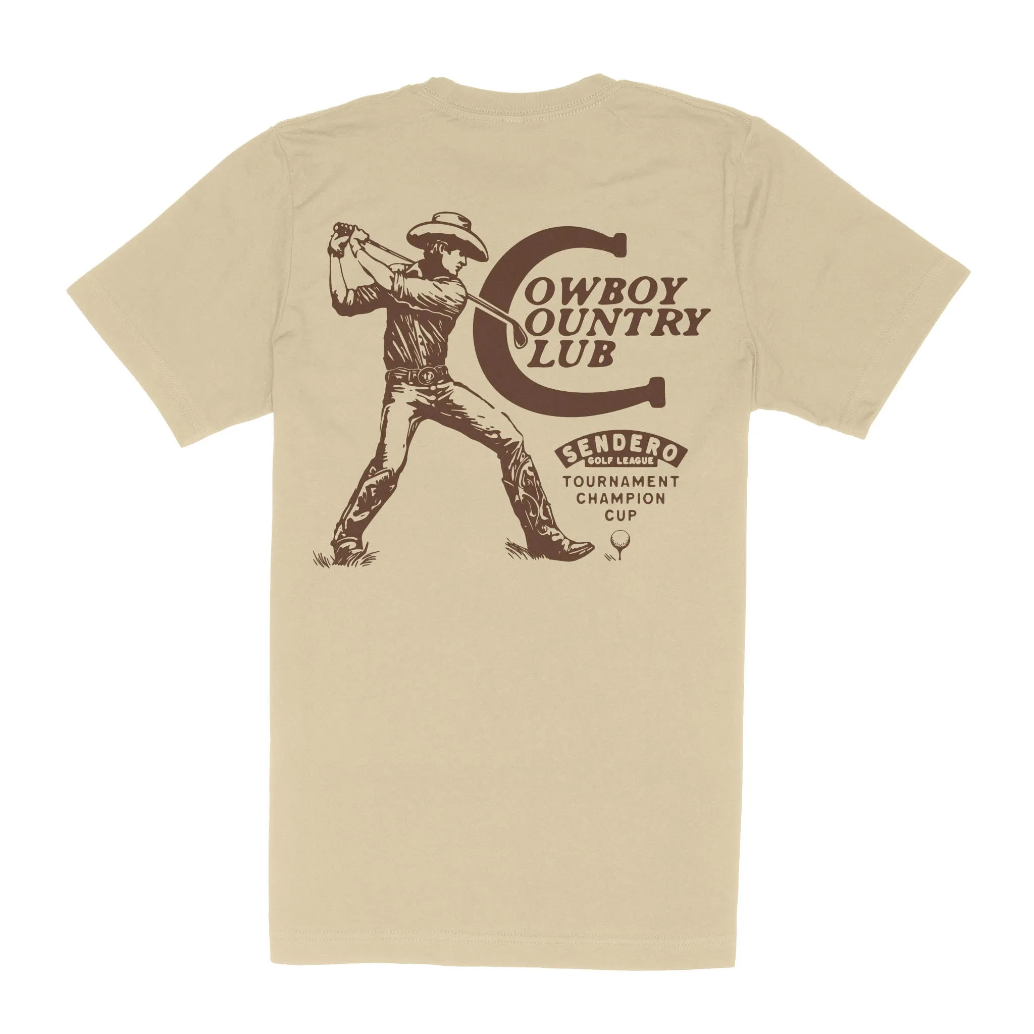 Cowboy Country Club T-Shirt - Cream sold by Sendero Provisions CO