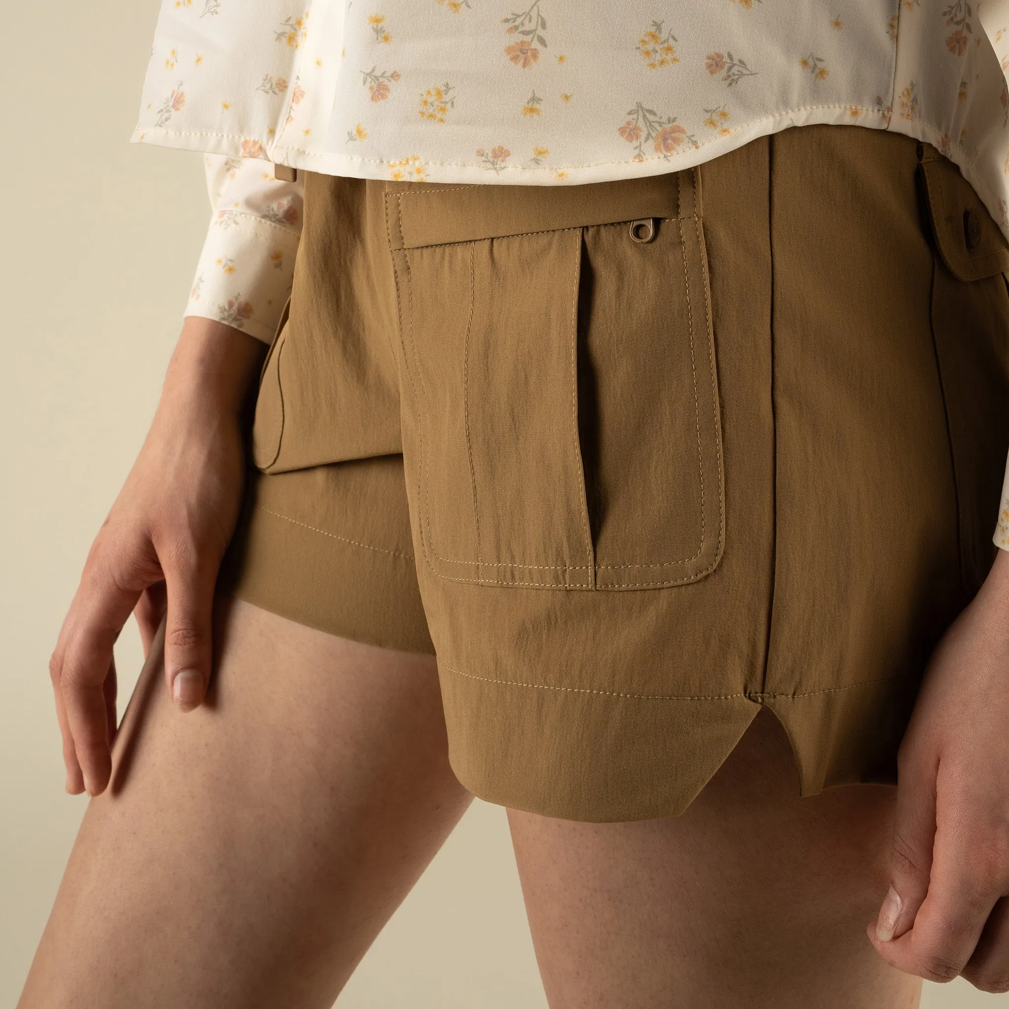The Solaya Performance Short - Saddlebrush Brown sold by Sendero Provisions CO product image thumbnail 5