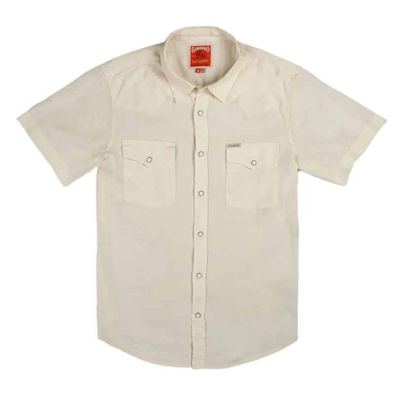 The Wyatt Pearl Snap Short Sleeve Solid Shirt made by Sendero Provisions CO