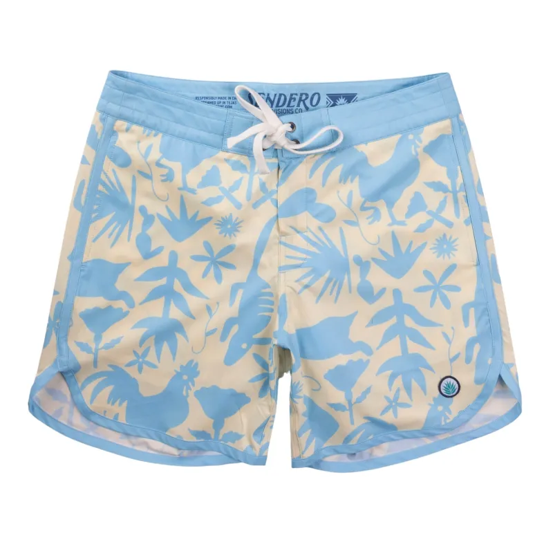 Point Bar Boardshorts - Otomi - Amarillo made by Sendero Provisions CO
