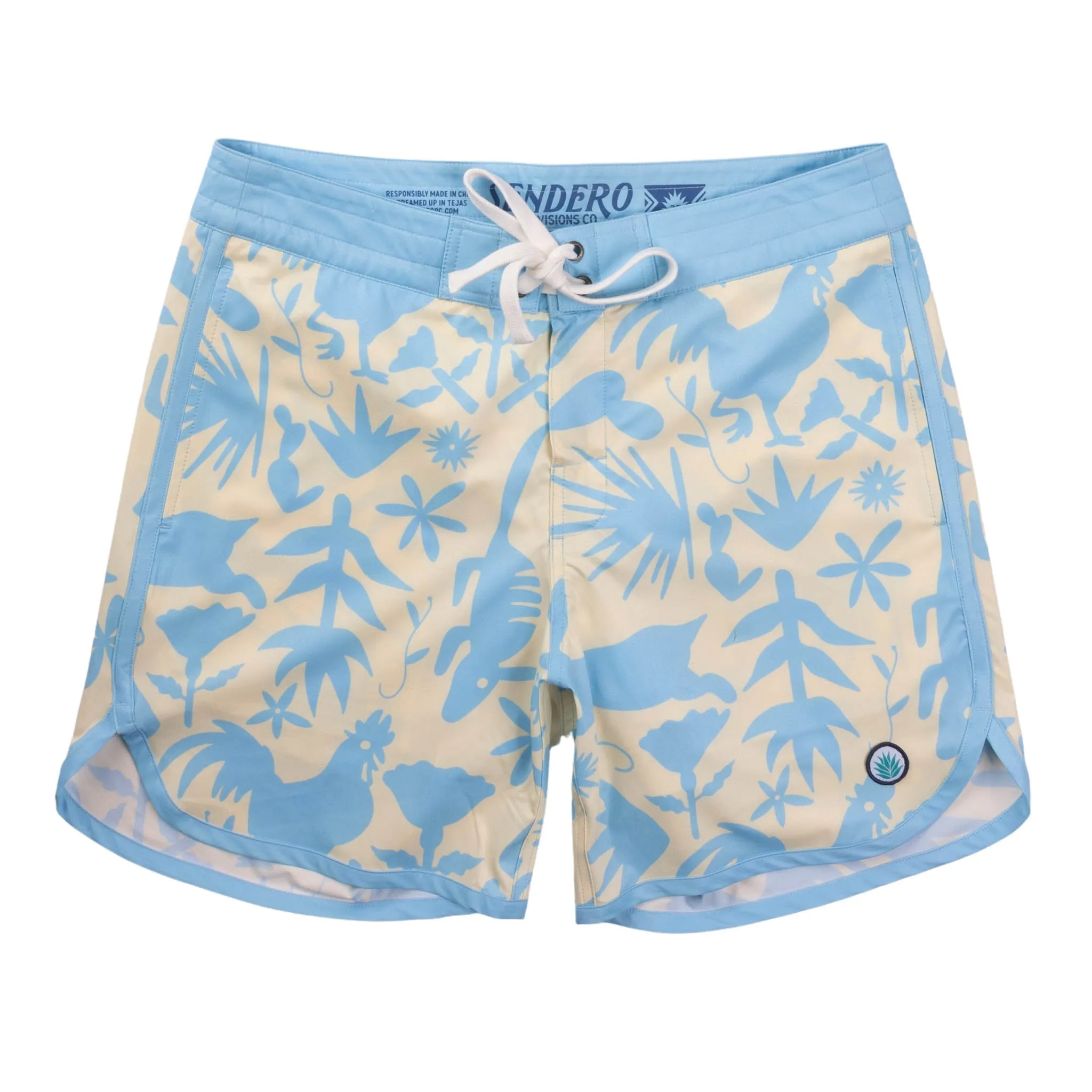 Point Bar Boardshorts - Otomi - Amarillo sold by Sendero Provisions CO