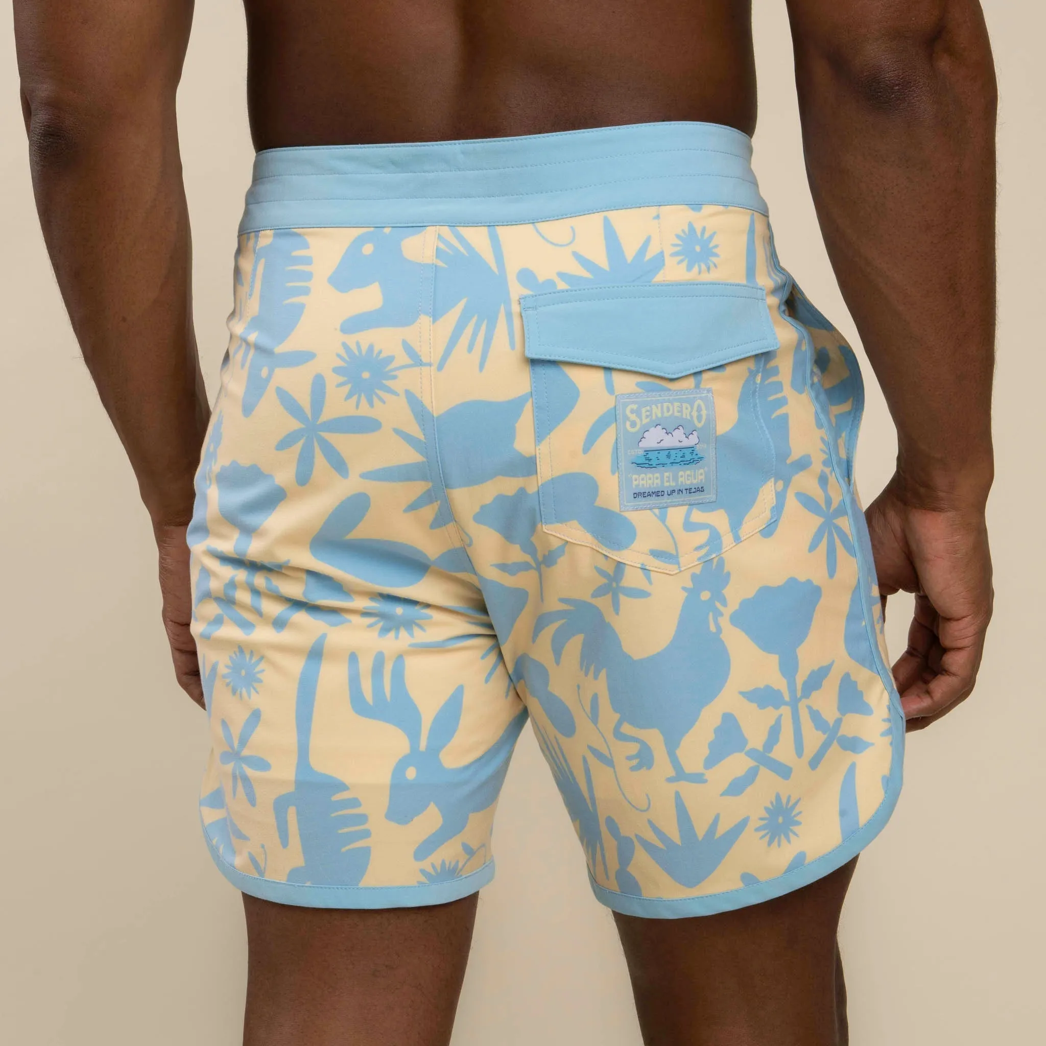 Point Bar Boardshorts - Otomi - Amarillo sold by Sendero Provisions CO product image thumbnail 3
