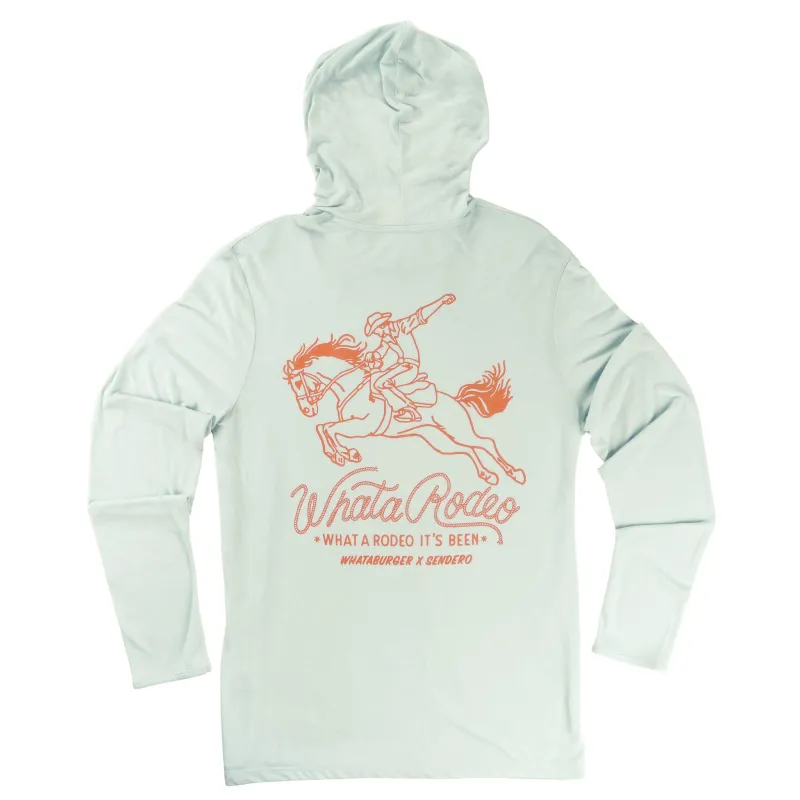 Yucatan Bamboo Hoodie Tech Shirt - Flats Green - WhataRodeo made by Sendero Provisions CO
