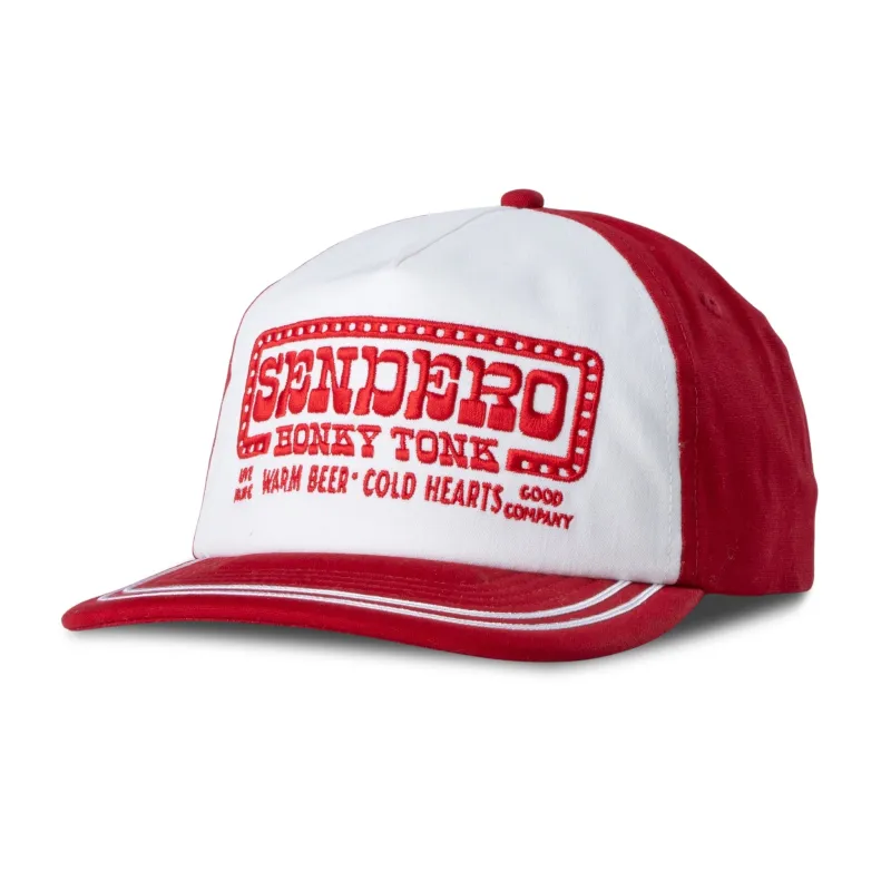 Sendero Honky Tonk Hat - White/Red made by Sendero Provisions CO
