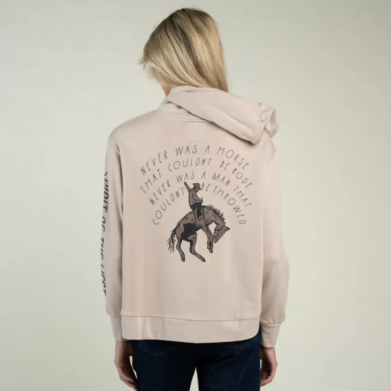 Women's Never Was A Horse Hoodie - Sand made by Sendero Provisions CO