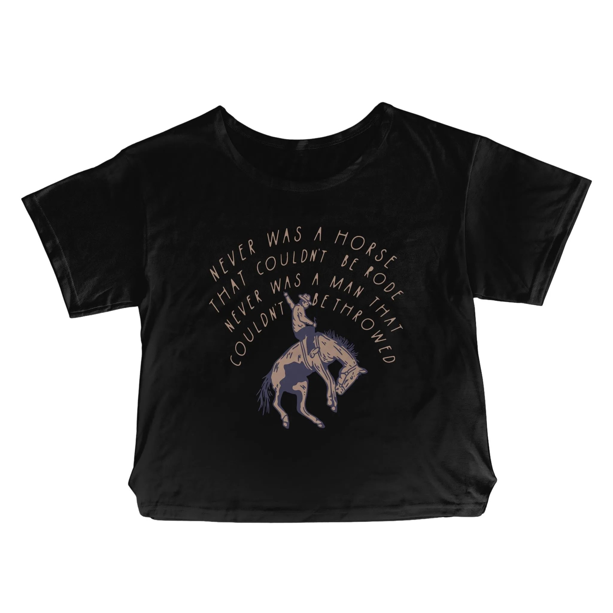 Never Was A Horse Basic Tee - Black sold by Sendero Provisions CO