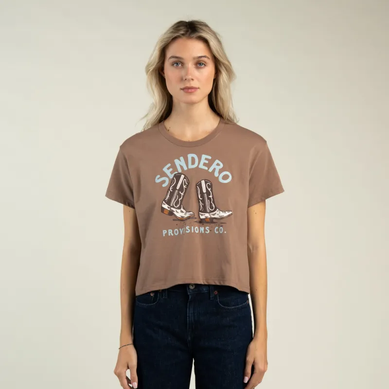 High Stepper Boxy Tee - Light Brown made by Sendero Provisions CO